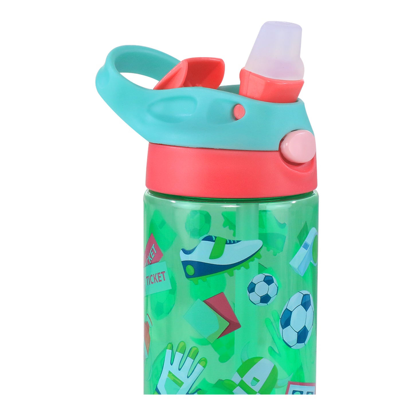 Smily kiddos Sipper bottle 750 ml - Foot Ball Theme Green