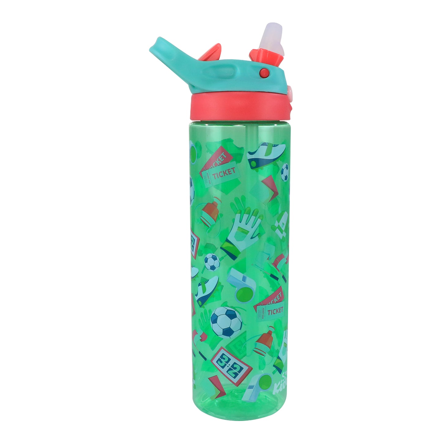 Smily kiddos Sipper bottle 750 ml - Foot Ball Theme Green
