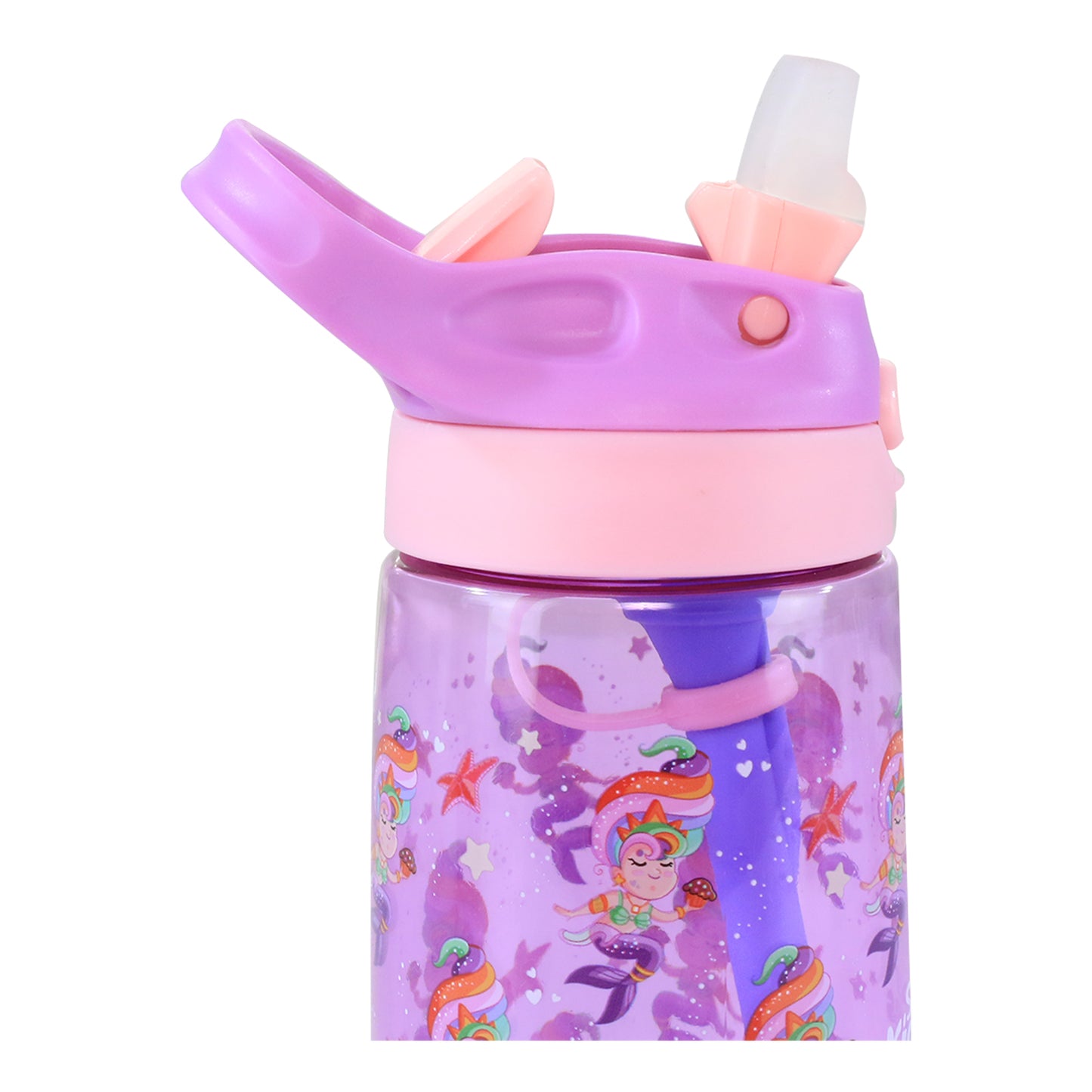 Smily kiddos Sipper bottle 450 ml - Mermaid Theme Purple