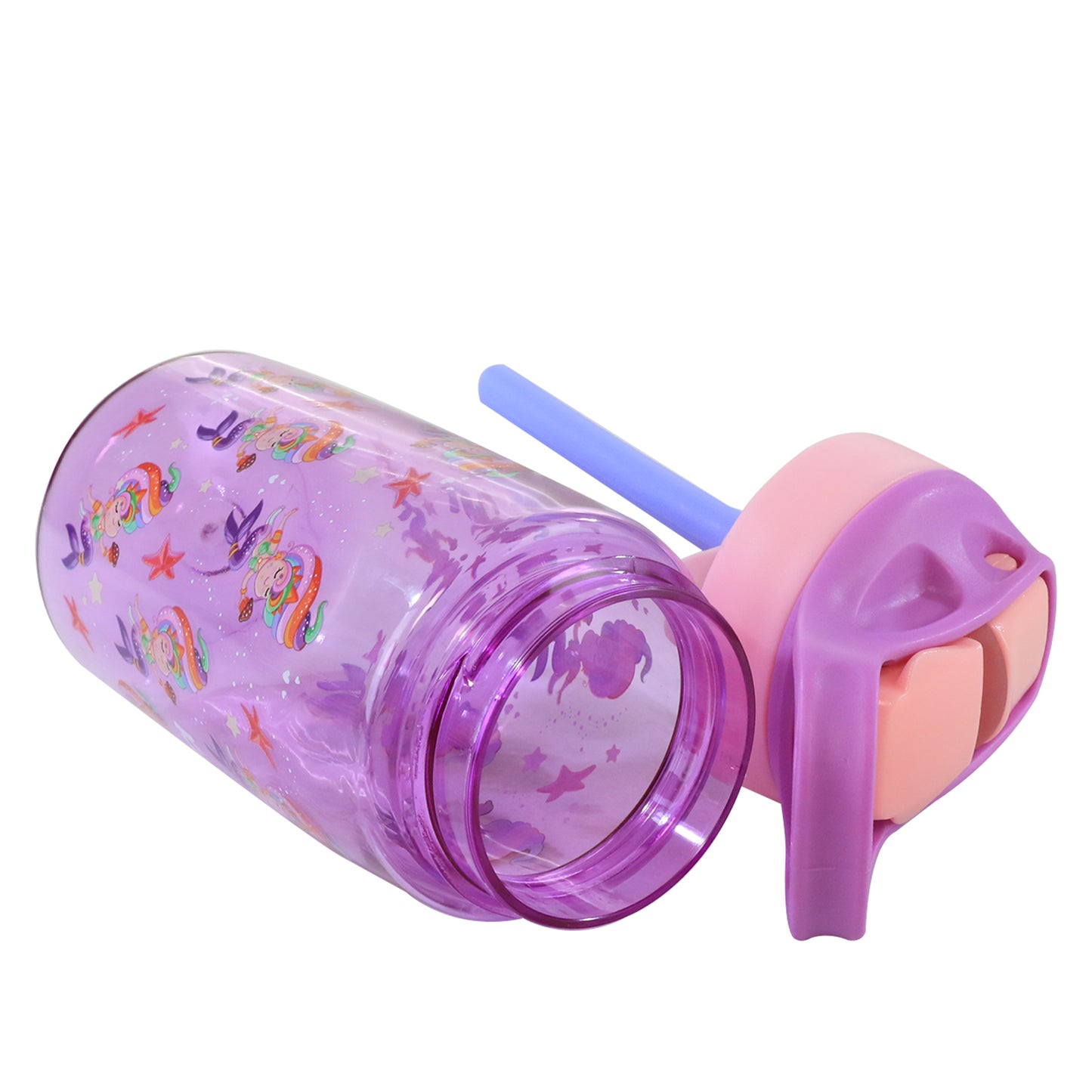 Smily kiddos Sipper bottle 450 ml - Mermaid Theme Purple