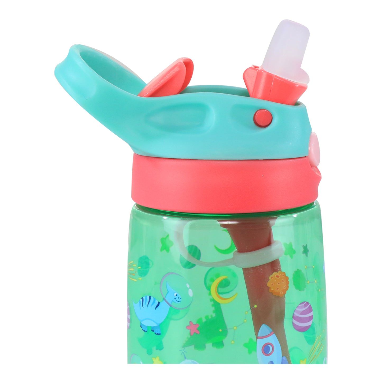 Smily kiddos sipper Bottle 450 ml - Dino Theme Green