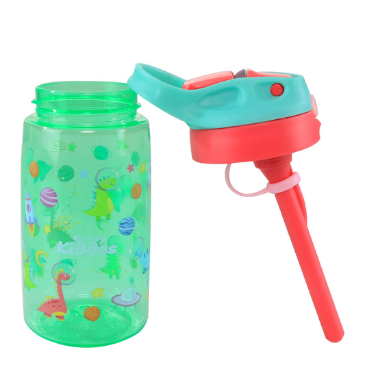 Smily kiddos sipper Bottle 450 ml - Dino Theme Green