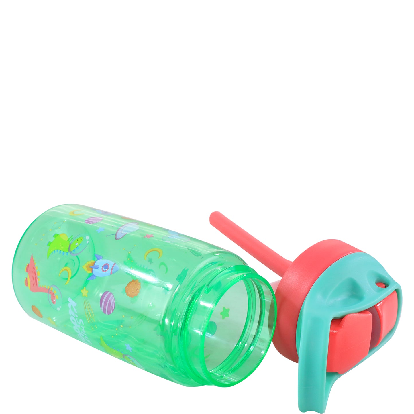 Smily kiddos sipper Bottle 450 ml - Dino Theme Green