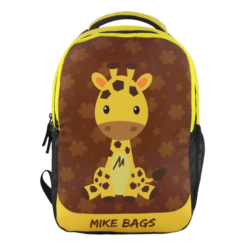 Mike pre school Backpack Giraffe Theme - Yellow
