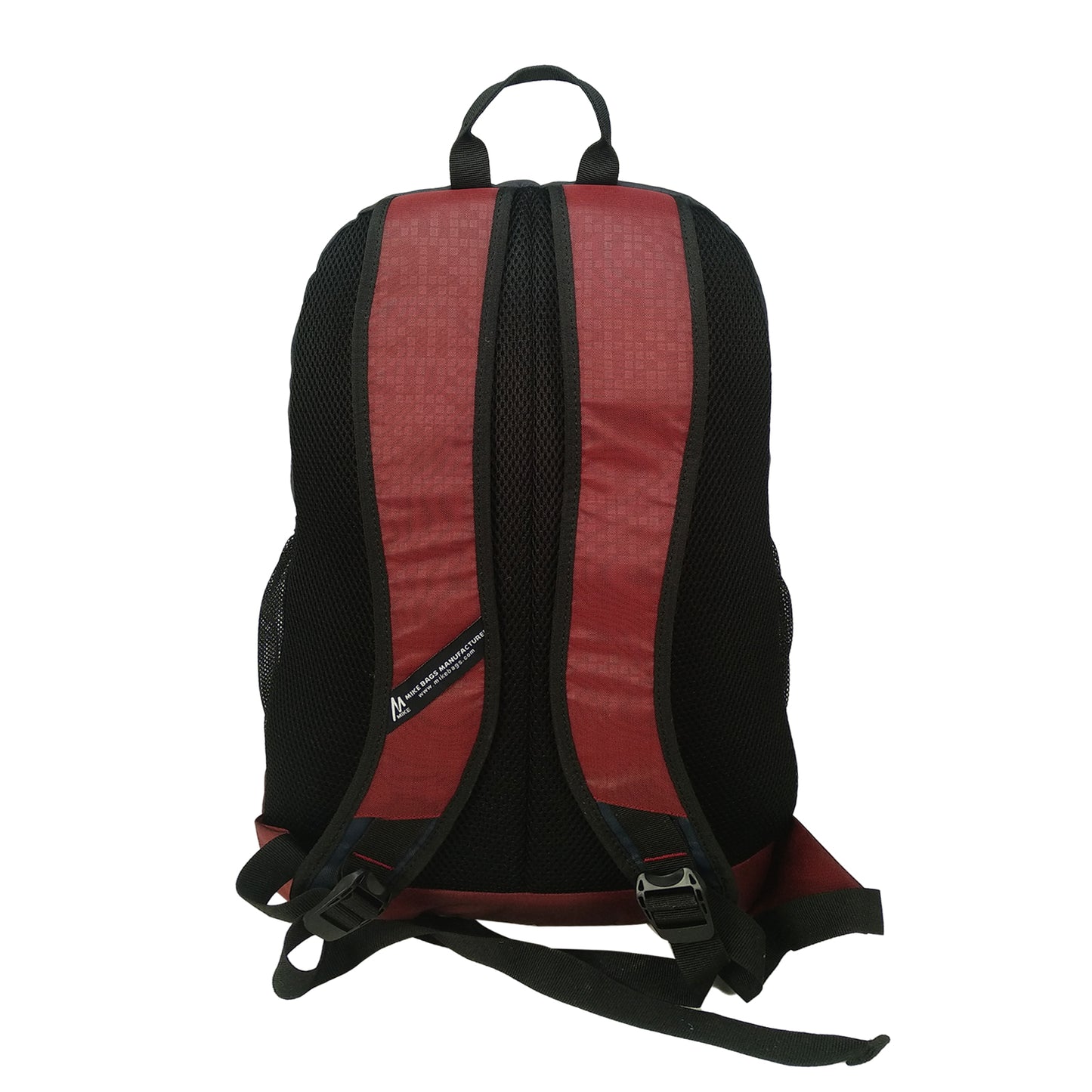 Mike Pixel Casual Backpack - Wine Red