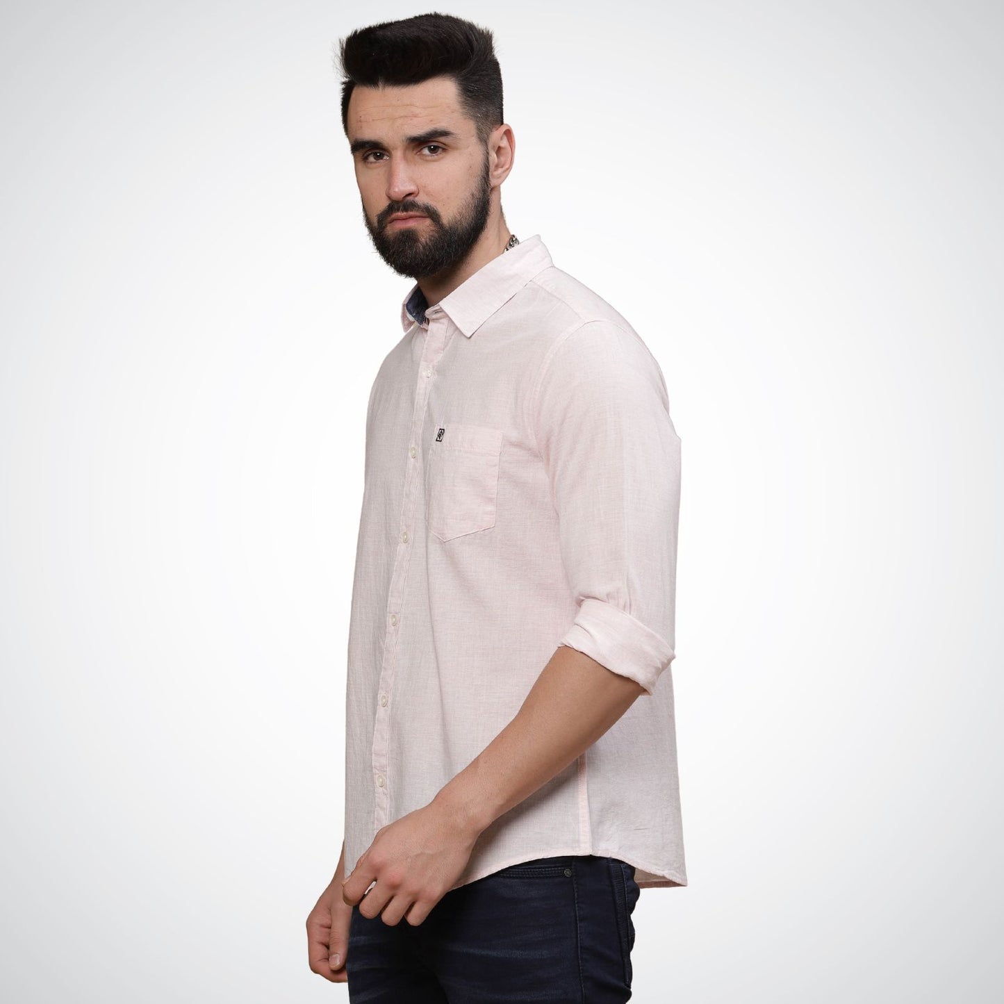Mike Club Light Pink Casual Shirt