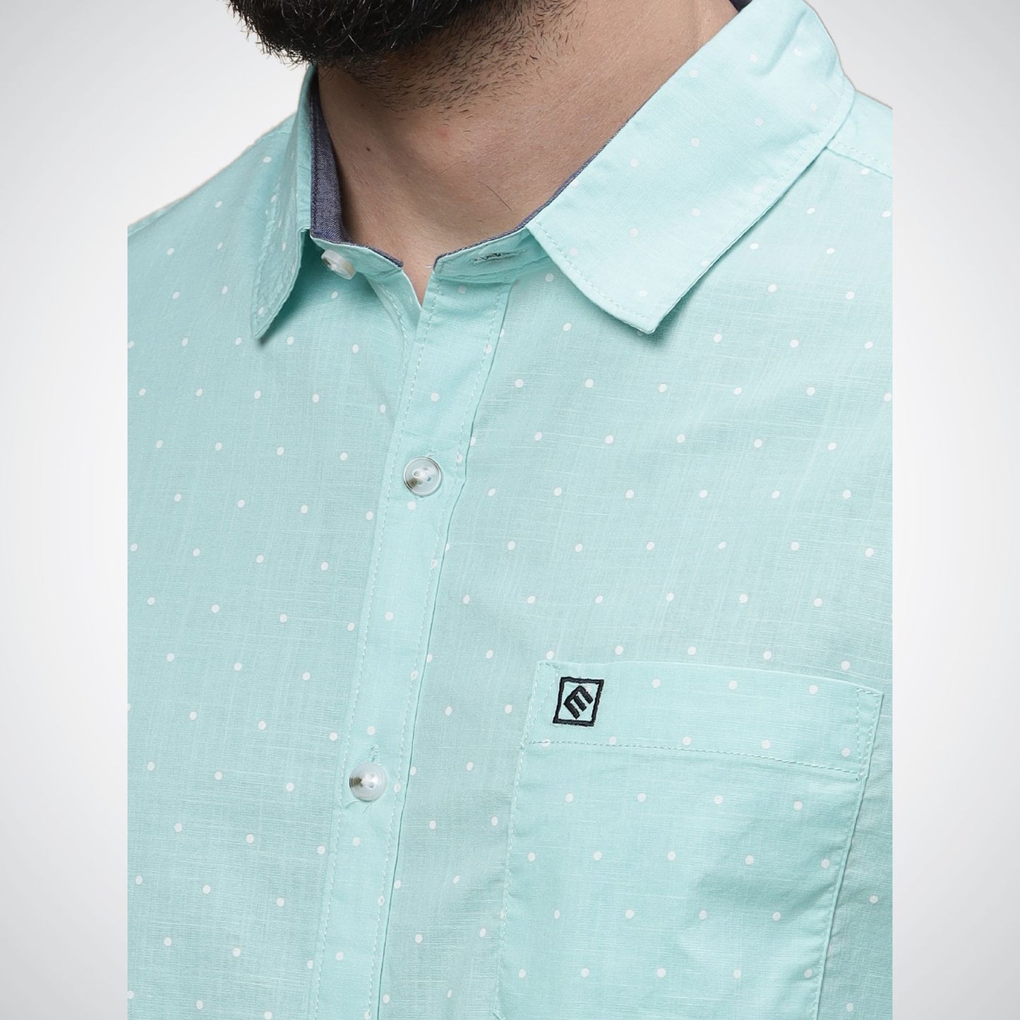 Mike Club Light Green Casual Shirt