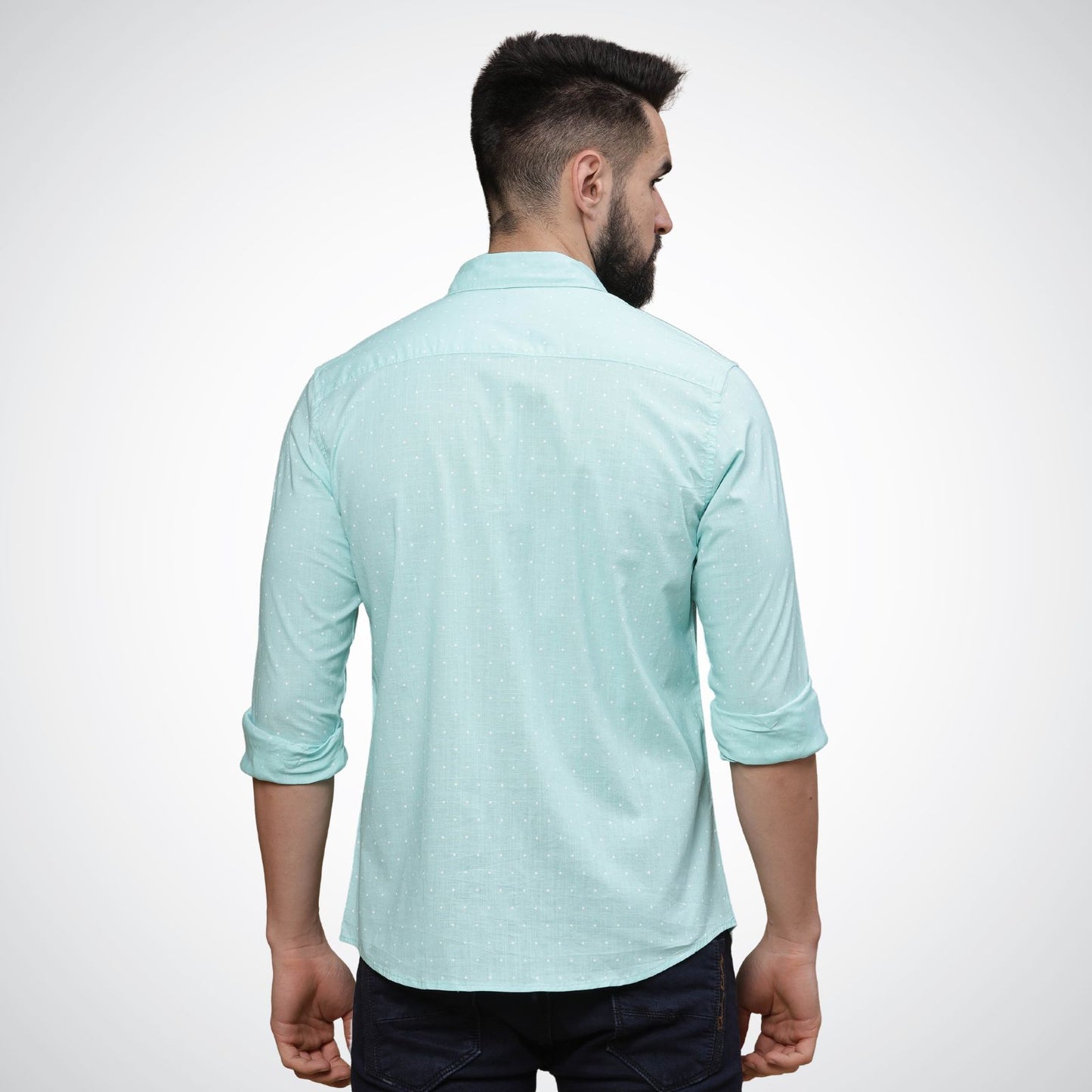 Mike Club Light Green Casual Shirt