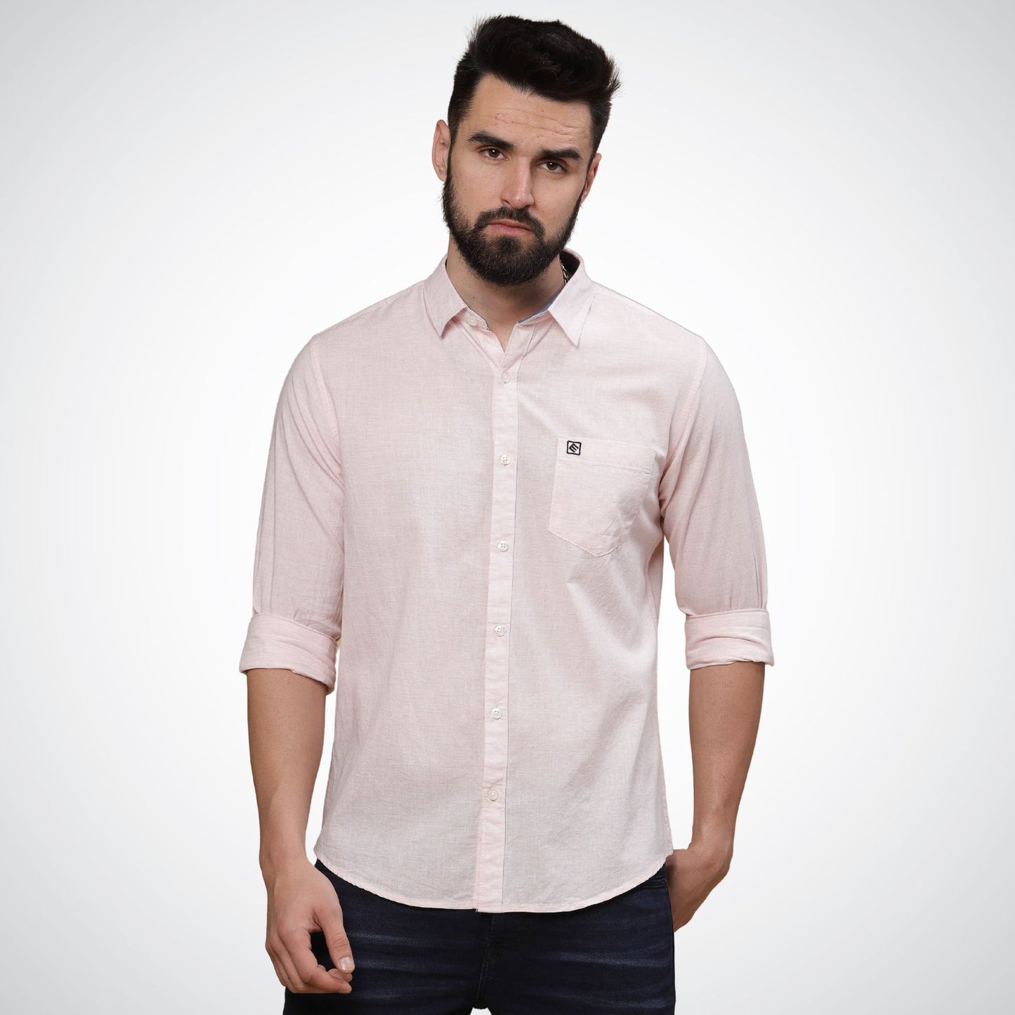 Mike Club Light Pink Casual Shirt