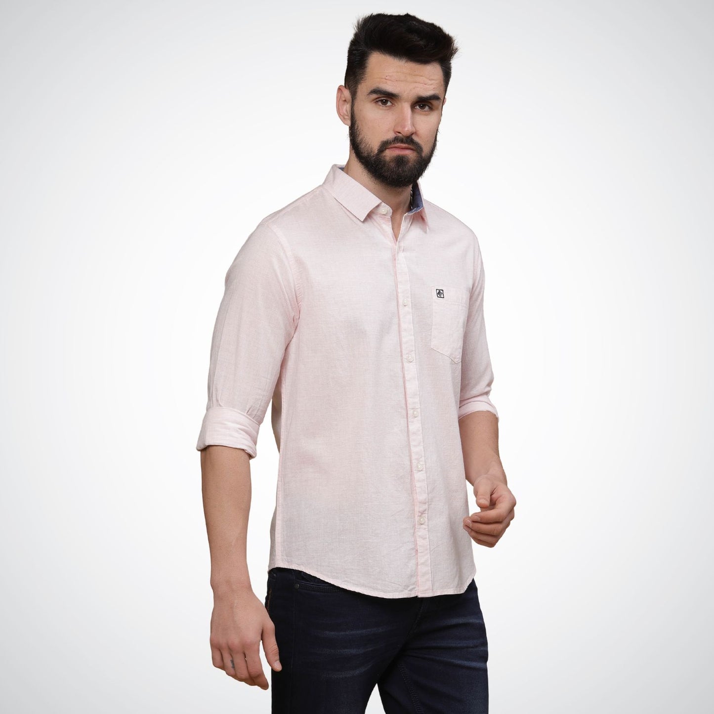 Mike Club Light Pink Casual Shirt