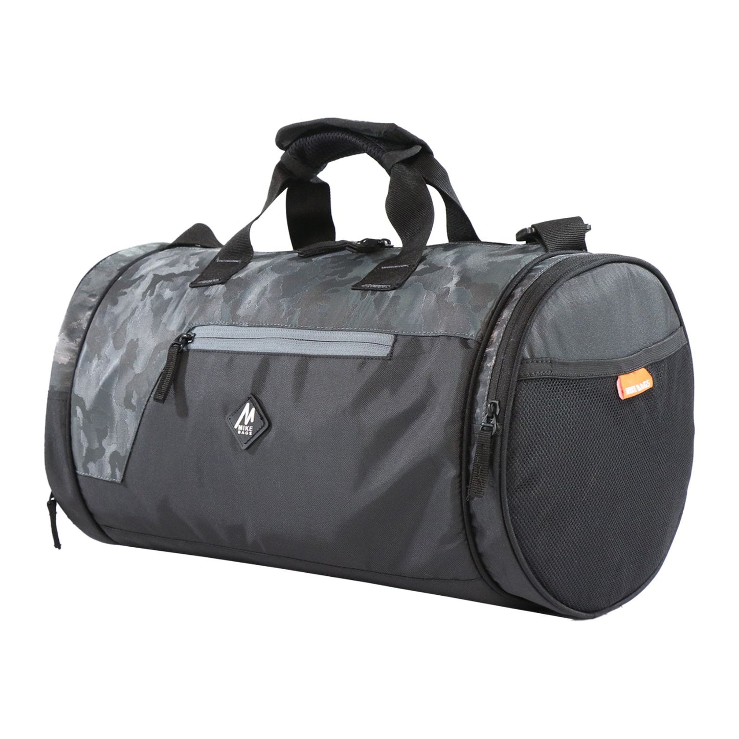 Mike Dual Tone Gym Bag - Grey