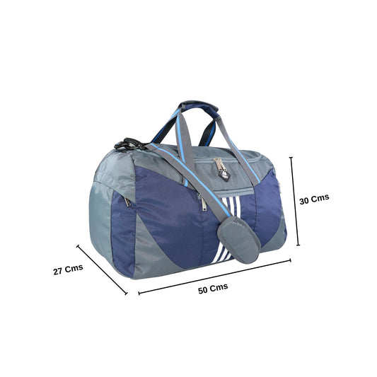 Mike Delta Duffel Bag - Blue & Grey