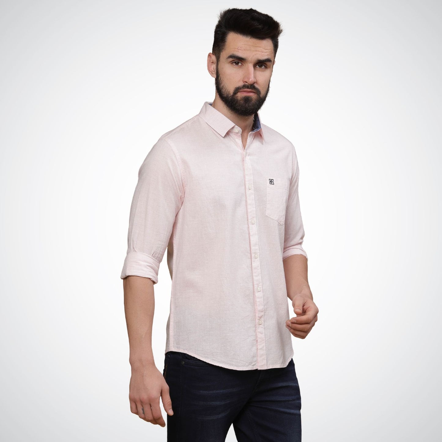 Mike Club Light Pink Casual Shirt