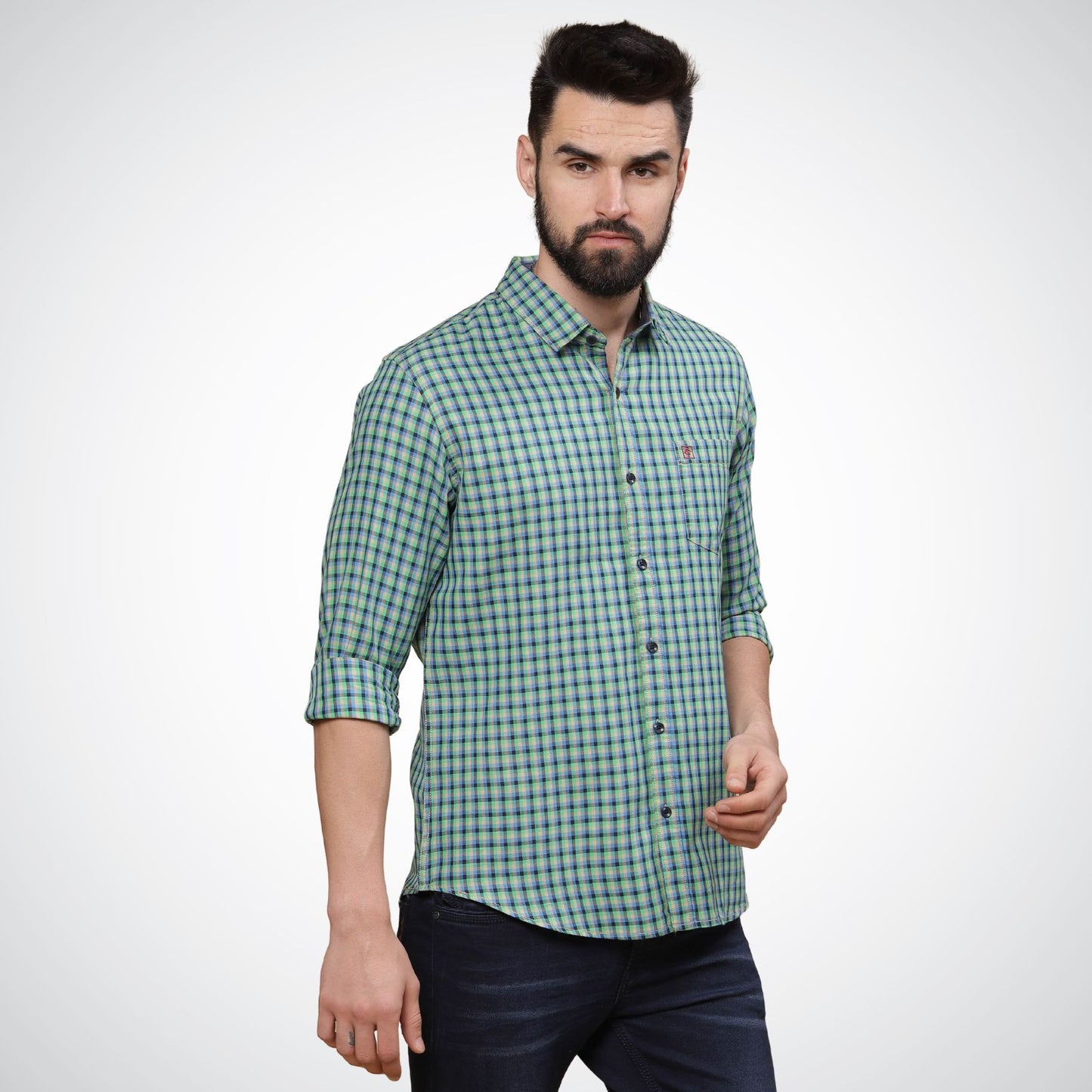 Mike Club Green Casual Shirt