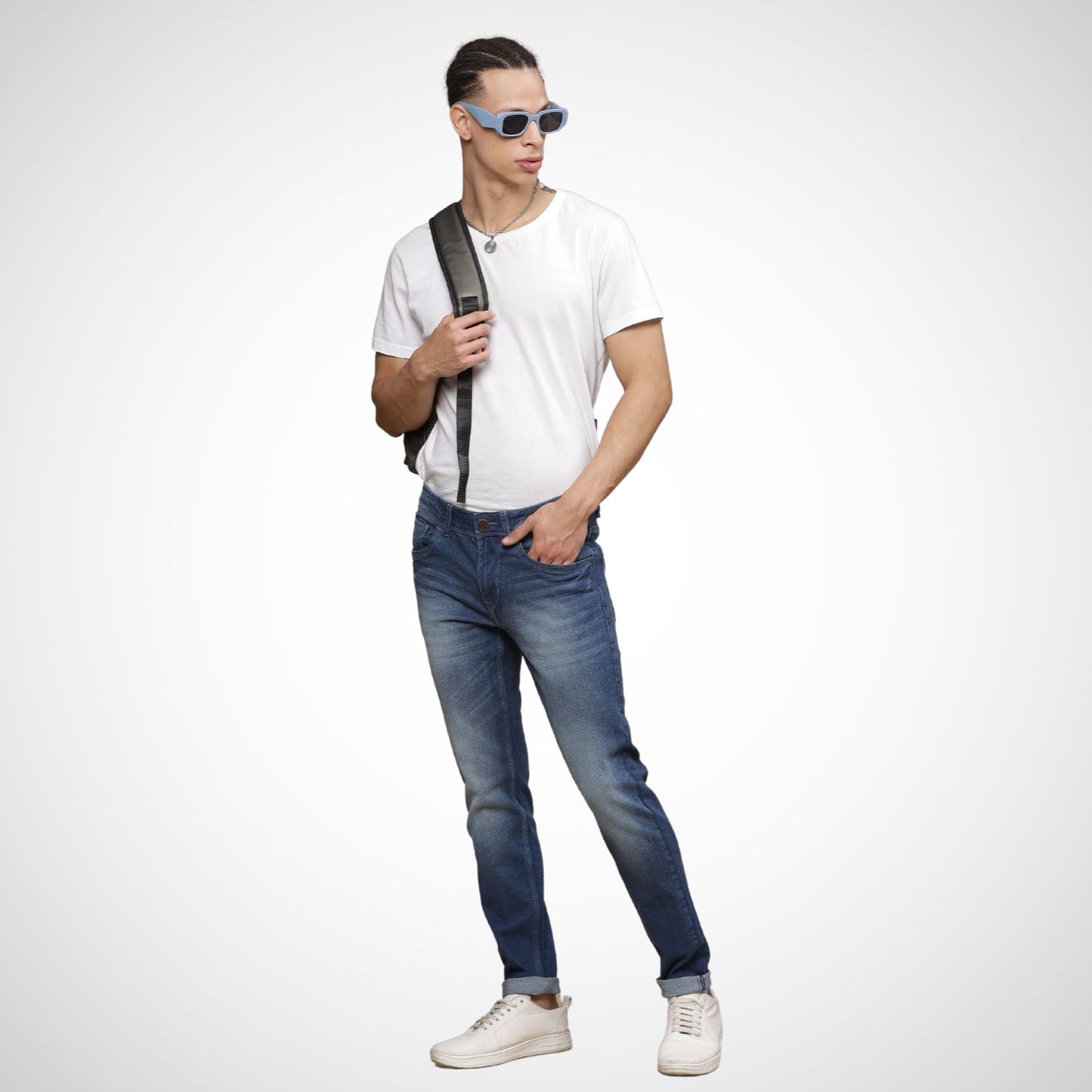 Mike Club - Denim Bottom - Blue jeans Shaded