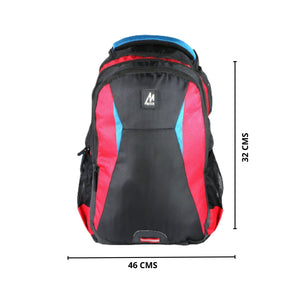 Mike classic college backpack-red black