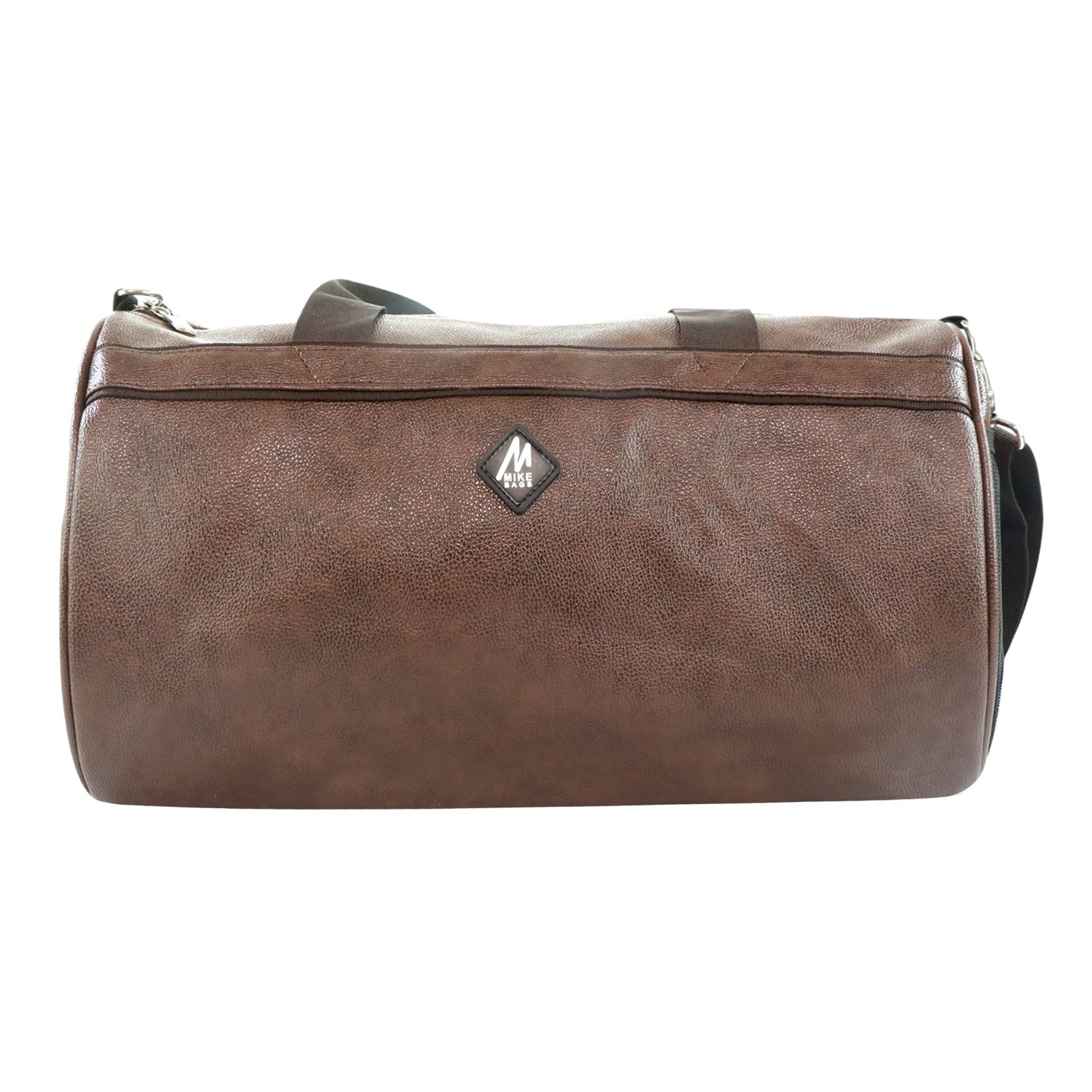 Mike PU Leather Duffel Bag - Brown