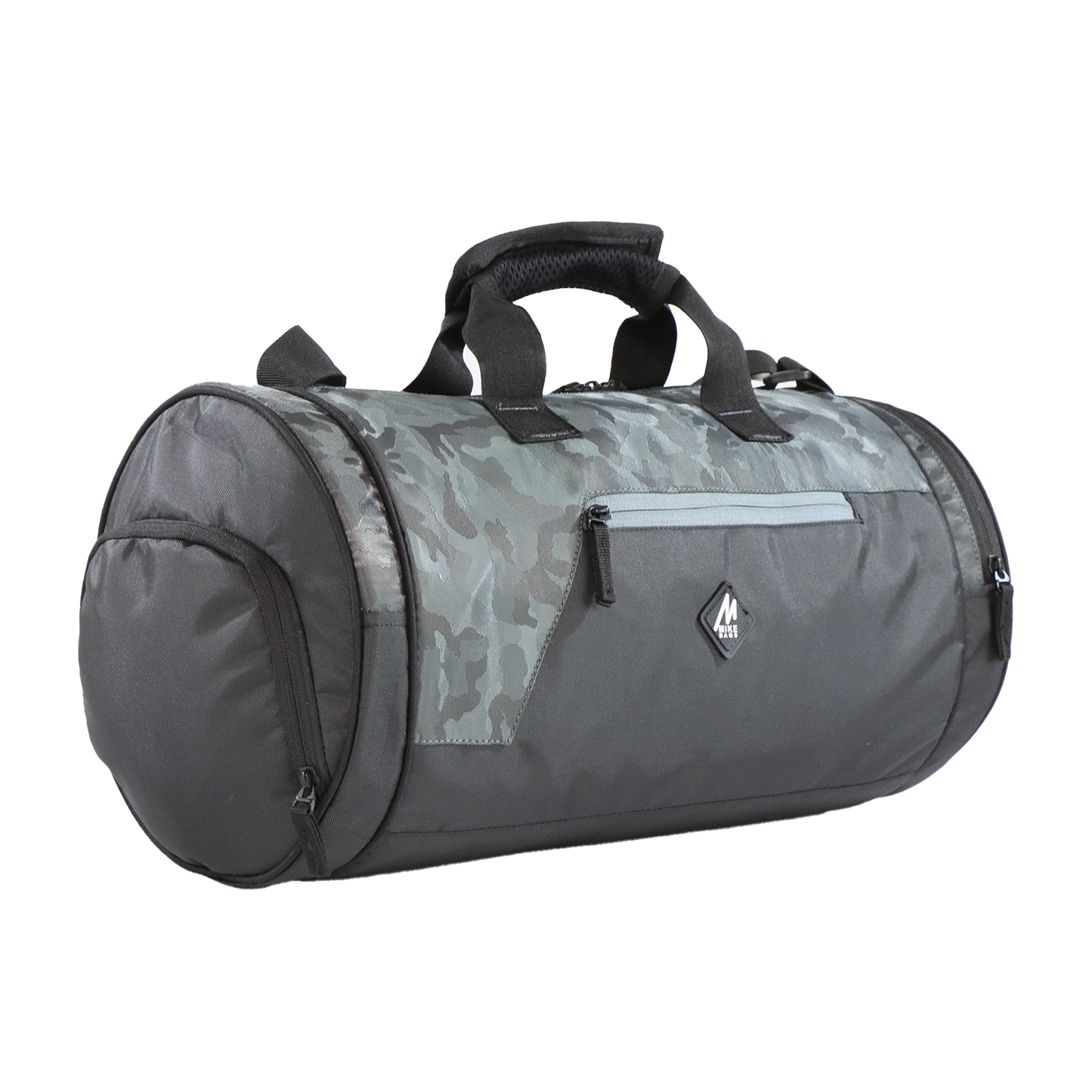 Mike Dual Tone Pro Gym Bag with shoe Compartment - Grey
