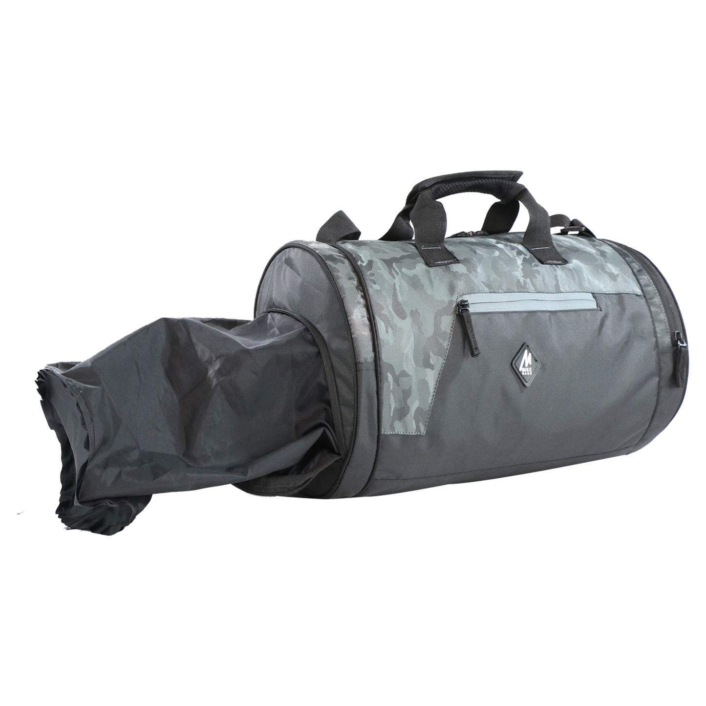 Mike Dual Tone Pro Gym Bag with shoe Compartment - Grey