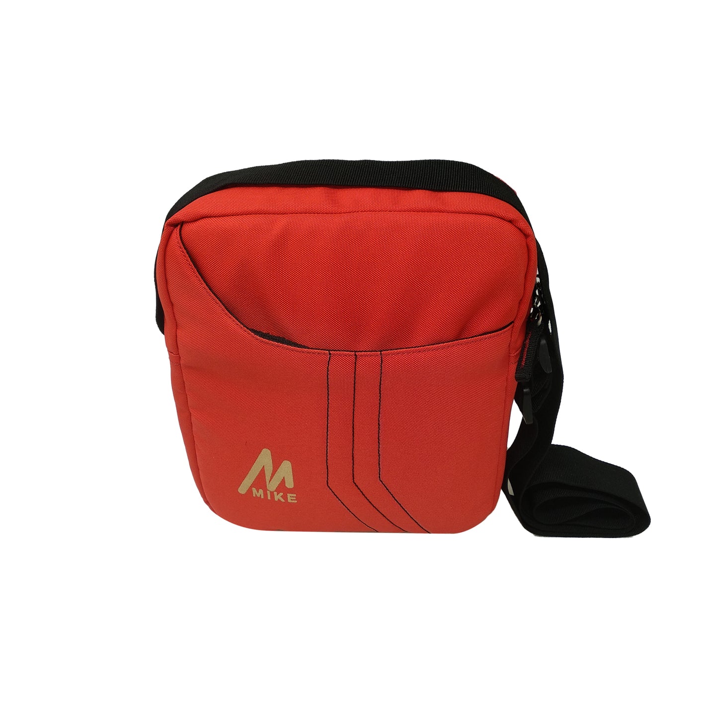 Mike Solid Messenger Bag - Red