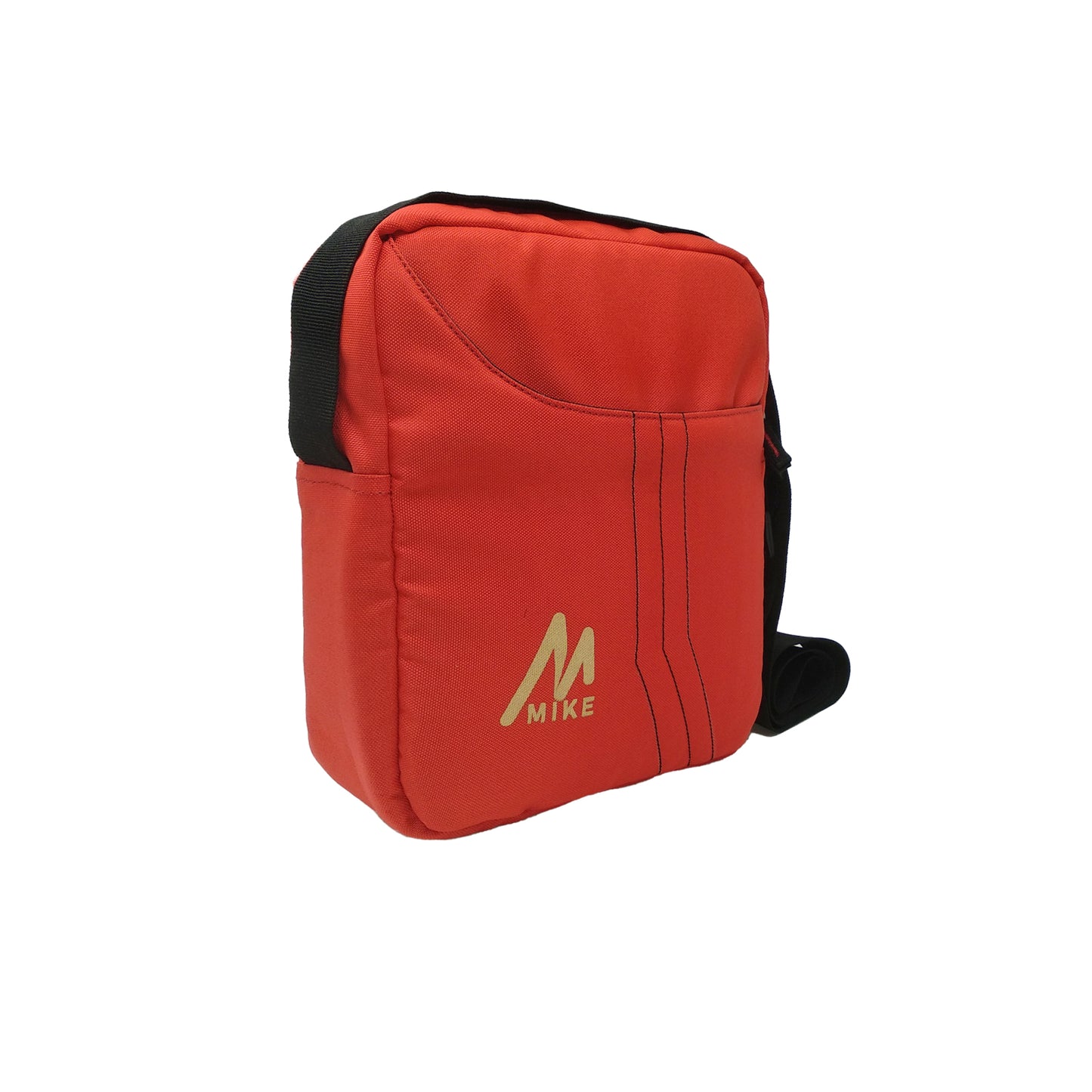 Mike Solid Messenger Bag - Red