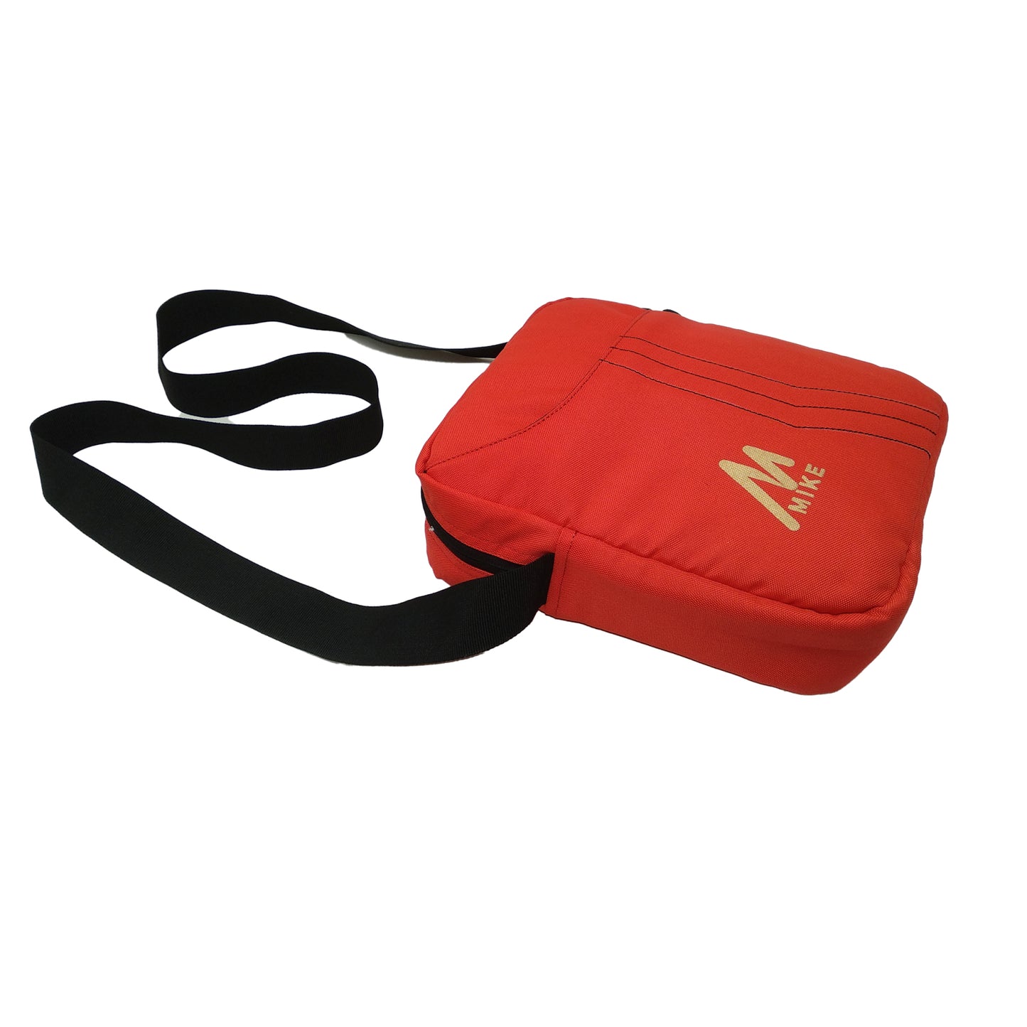 Mike Solid Messenger Bag - Red