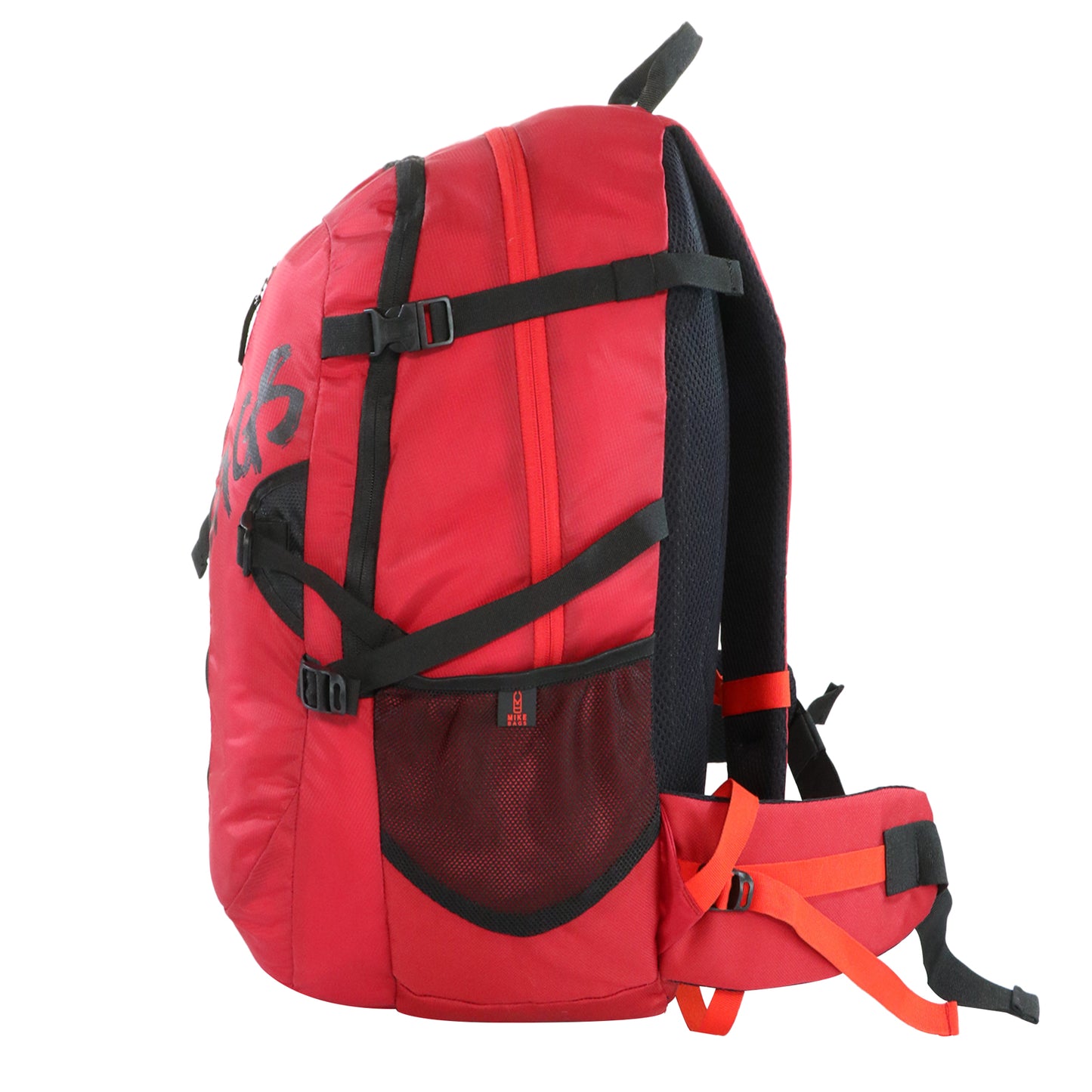 Mike Enticer 42L Trekking Backpack - Red with Black Zip
