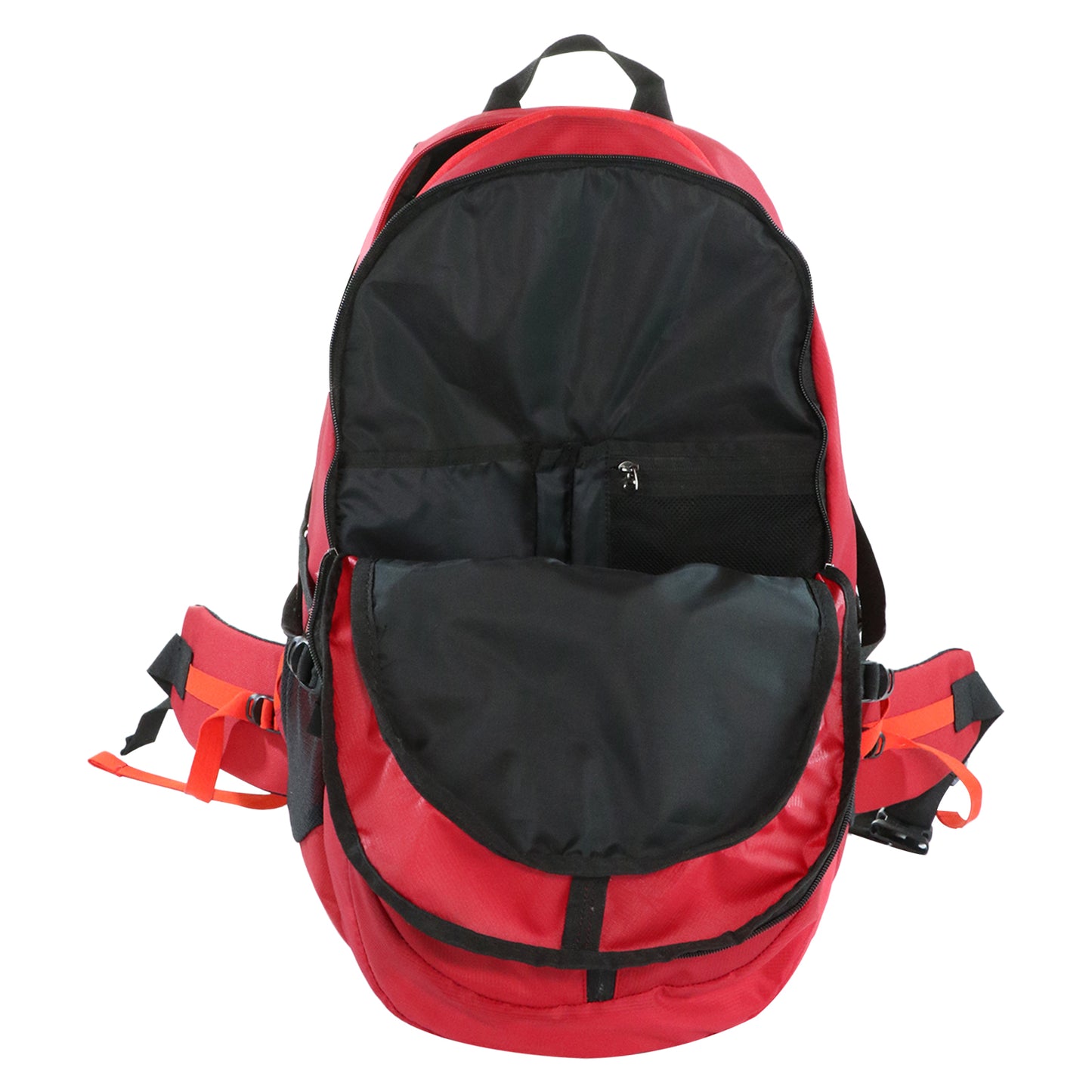 Mike Enticer 42L Trekking Backpack - Red with Black Zip