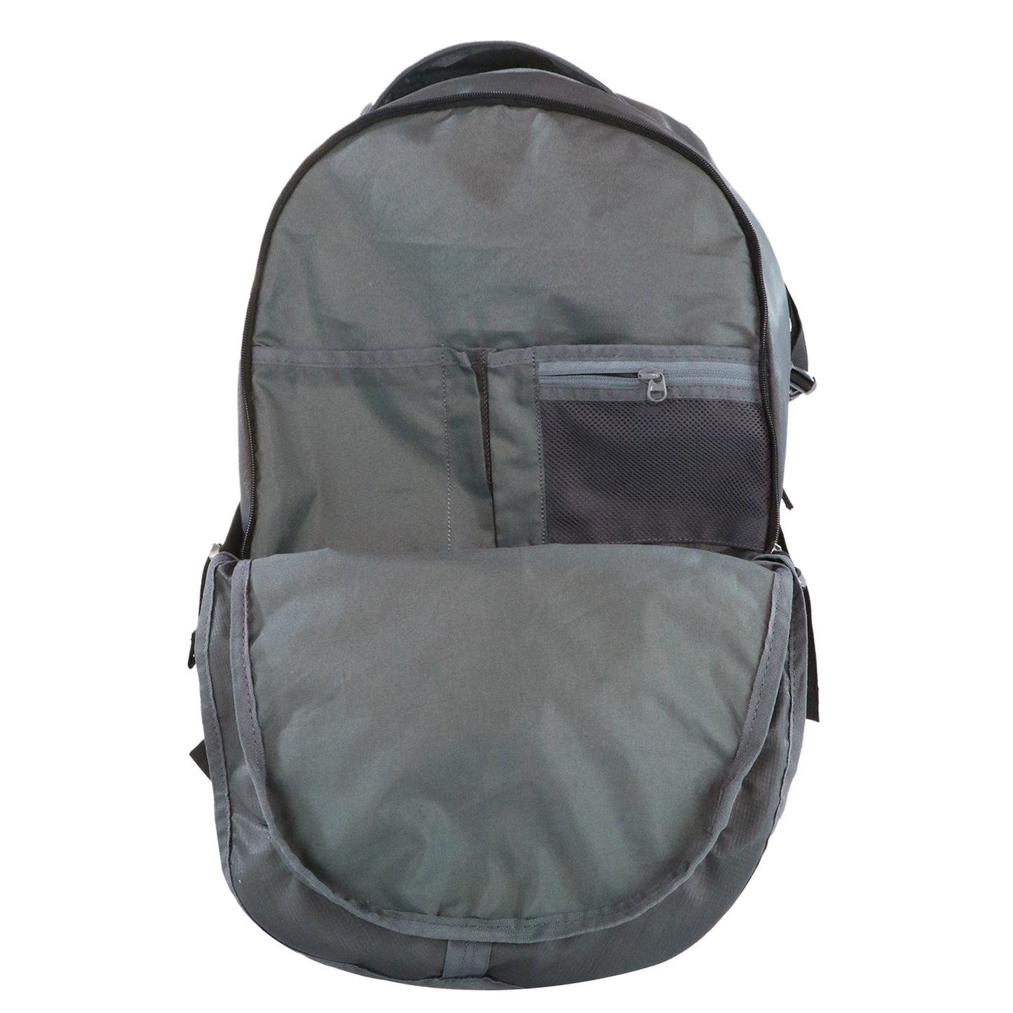 Mike Enticer 42L Trekking Backpack - Grey with Black Zip