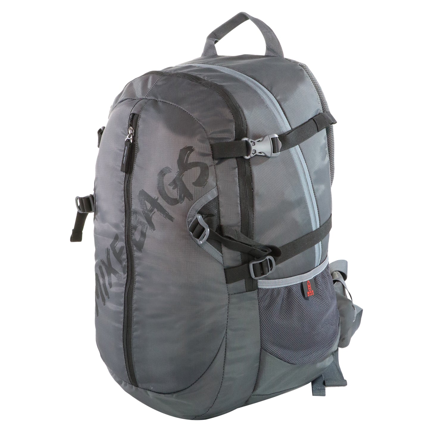 Mike Enticer 42L Trekking Backpack - Grey with Black Zip