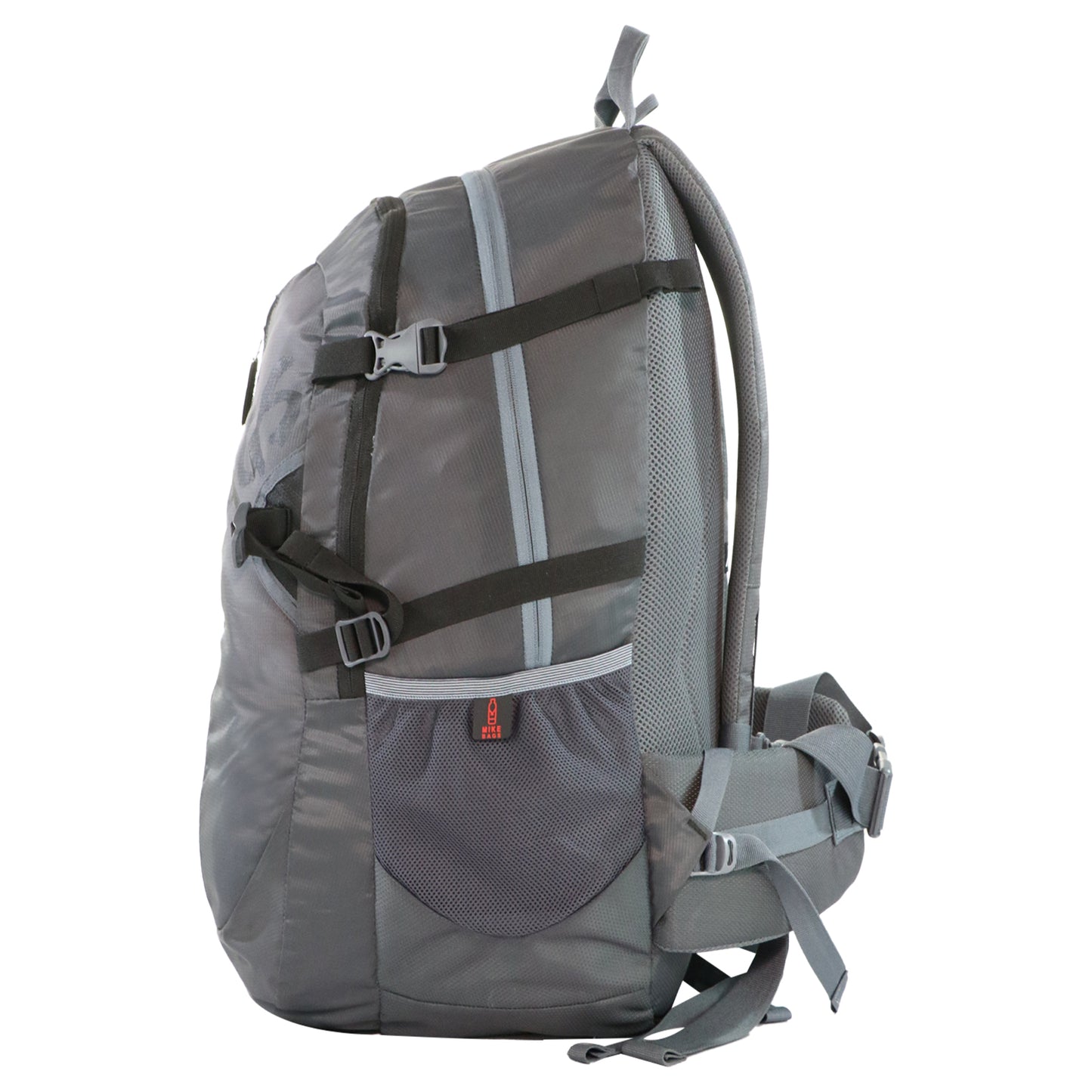 Mike Enticer 42L Trekking Backpack - Grey with Black Zip