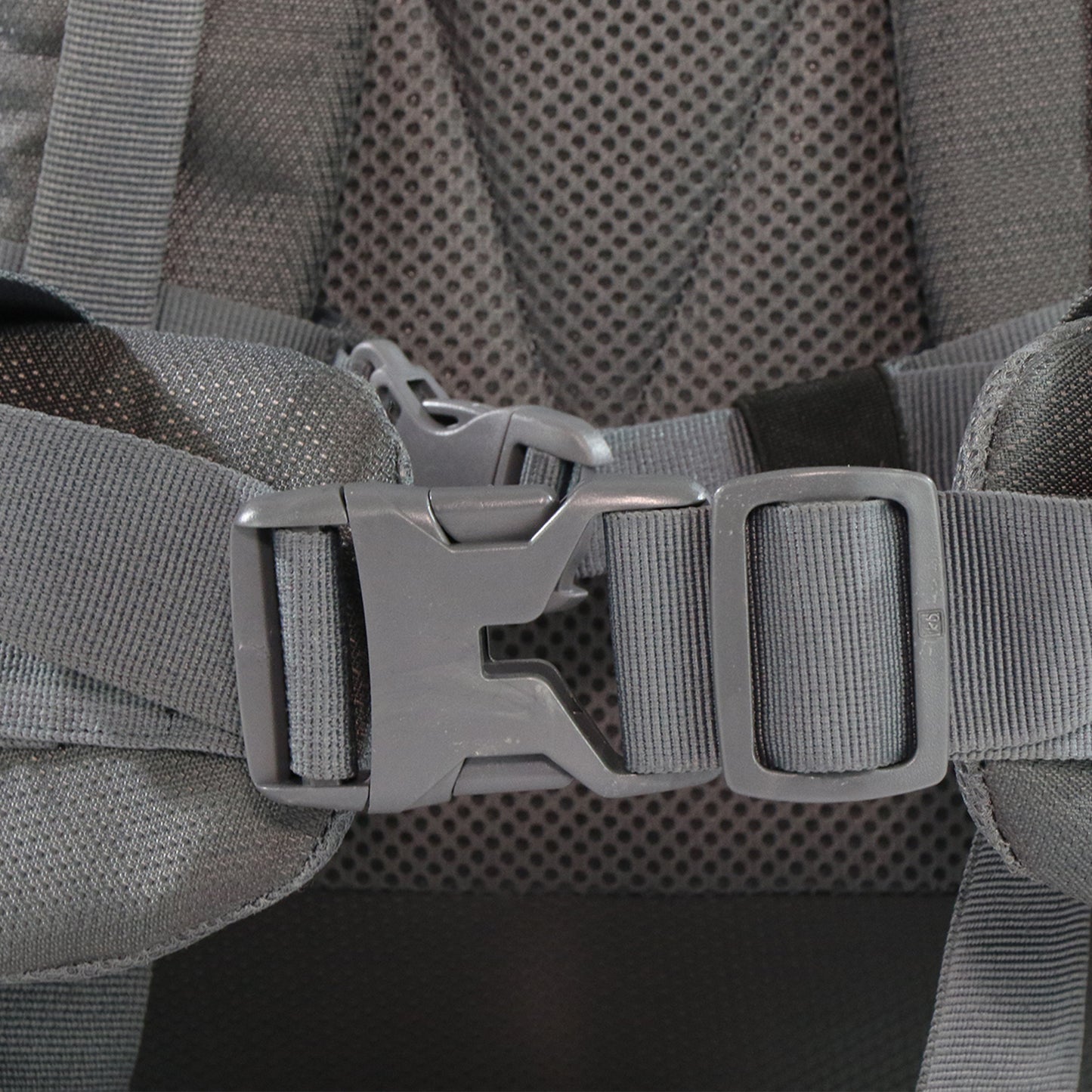 Mike Enticer 42L Trekking Backpack - Grey with Black Zip