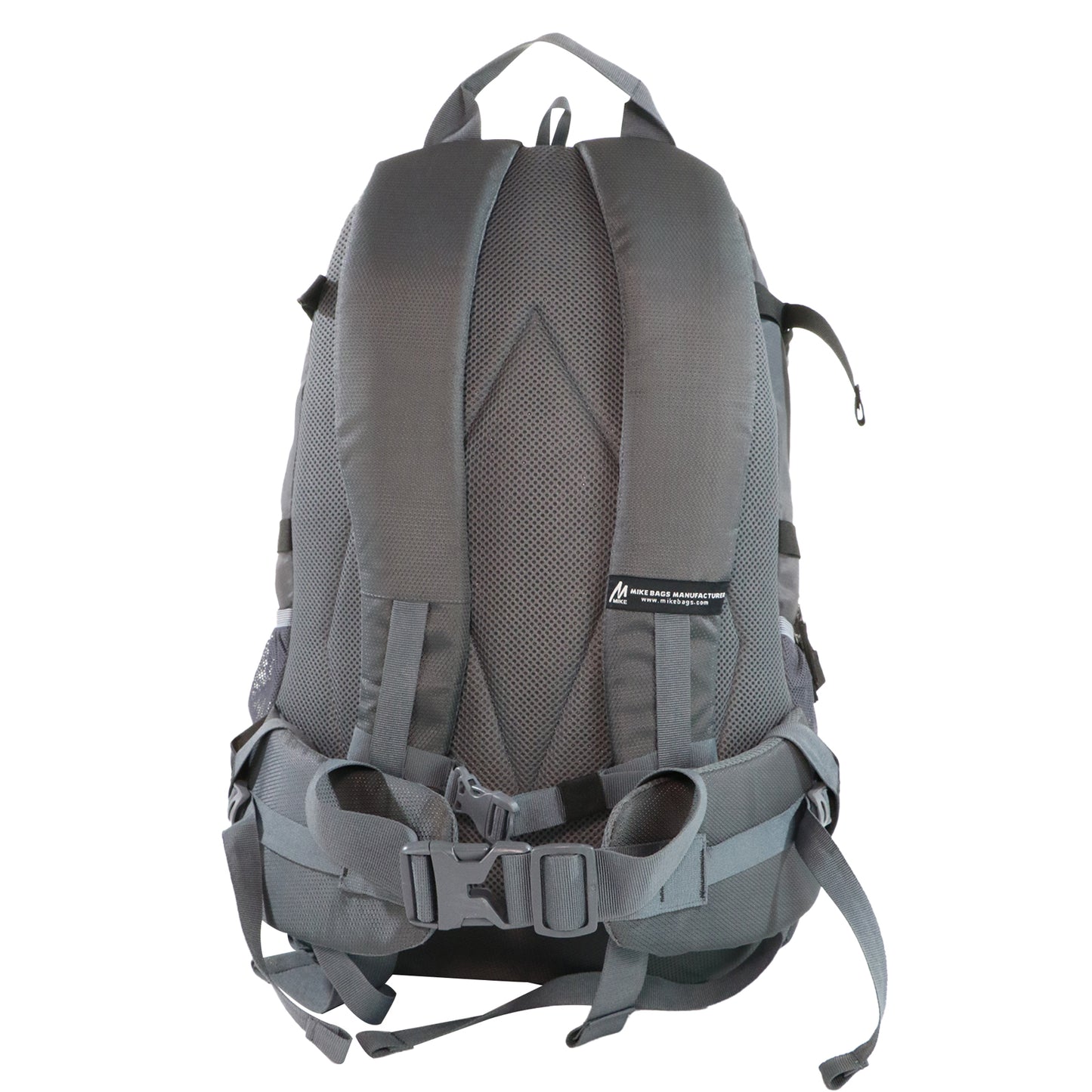 Mike Enticer 42L Trekking Backpack - Grey with Black Zip