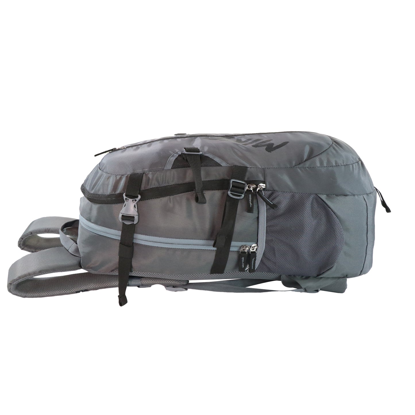 Mike Enticer 42L Trekking Backpack - Grey with Black Zip