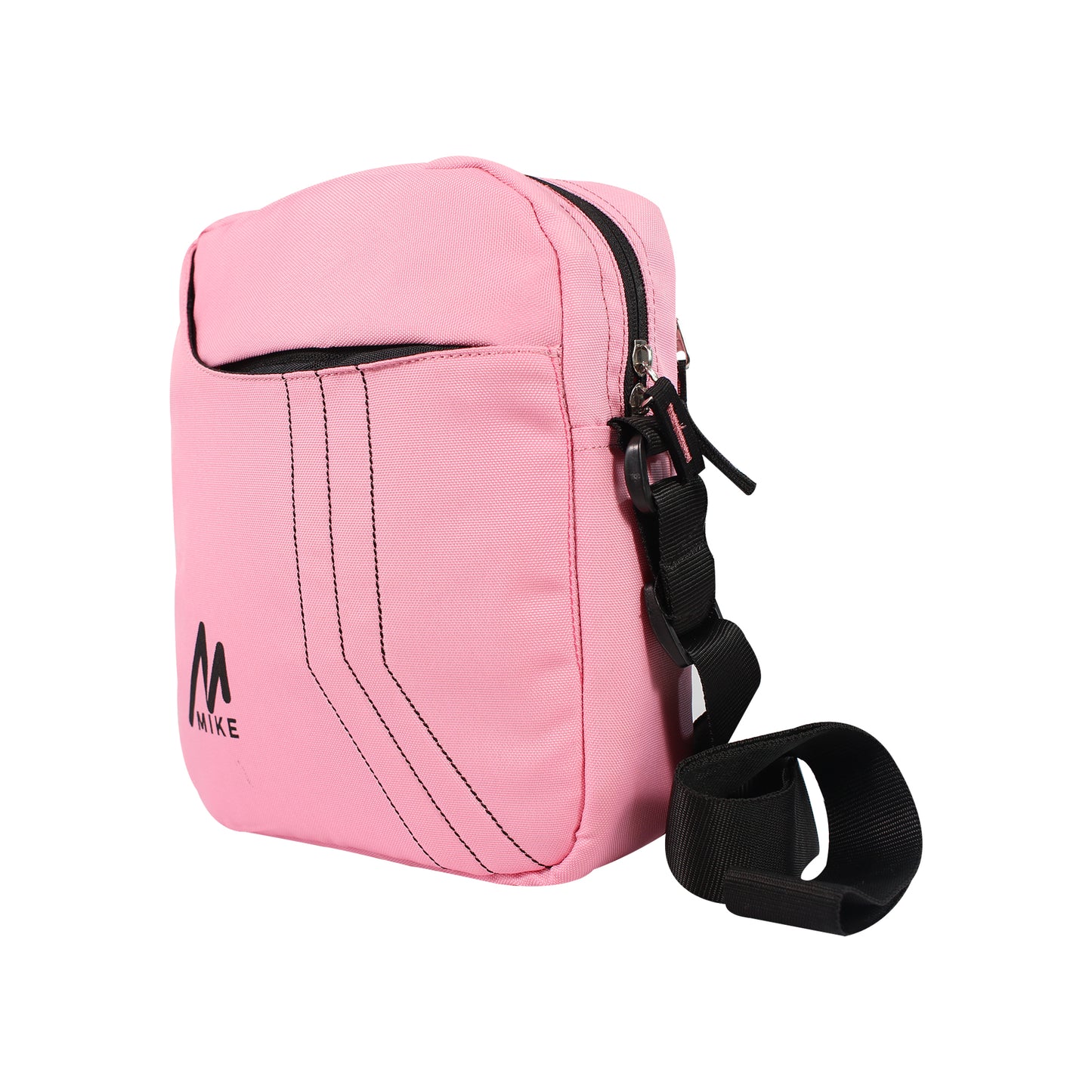 Mike Solid Messenger Bag - Light Pink