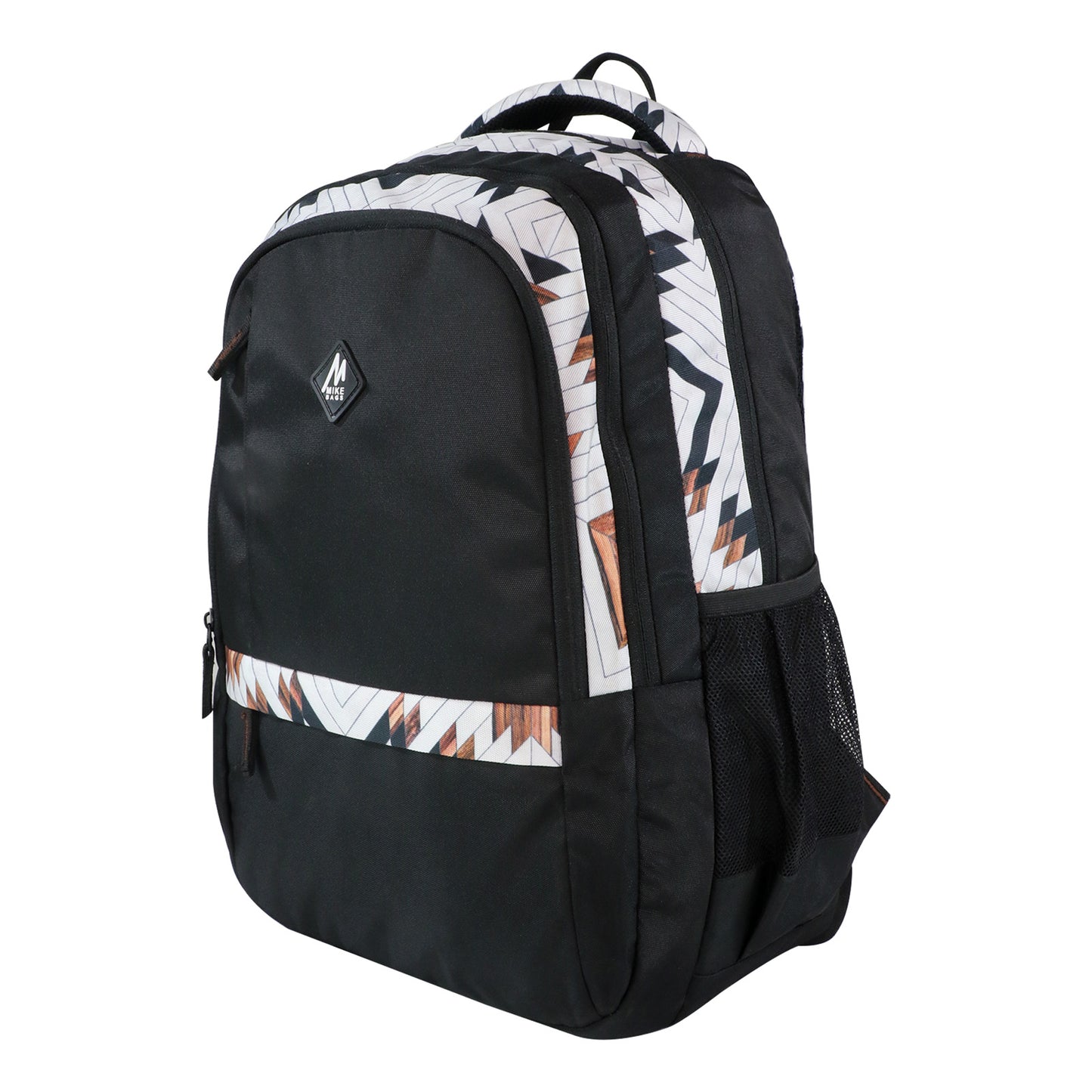 Mike Rage Geometrical lines Backpack - Black