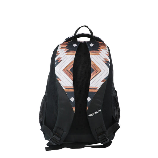 Mike Rage Geometrical lines Backpack - Black