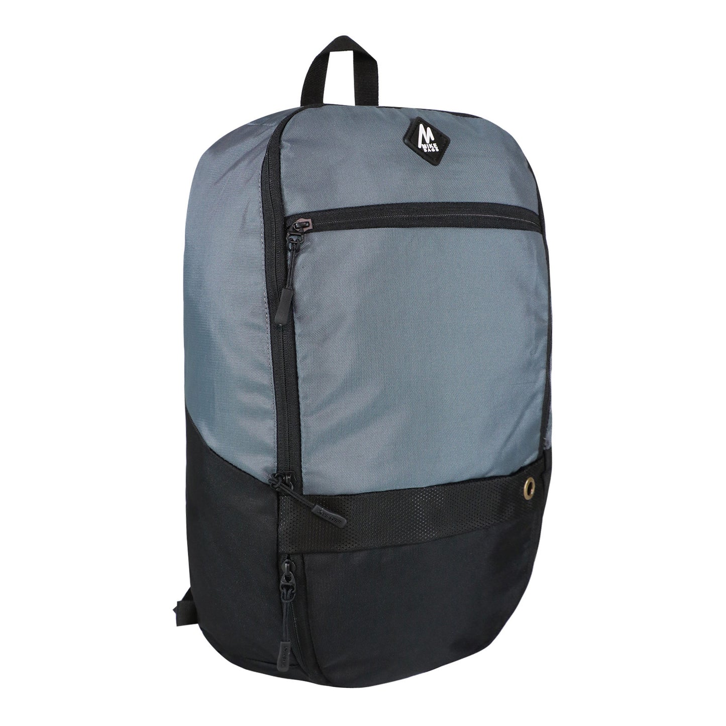 Mike Maxim Backpack -Grey with Black Zip