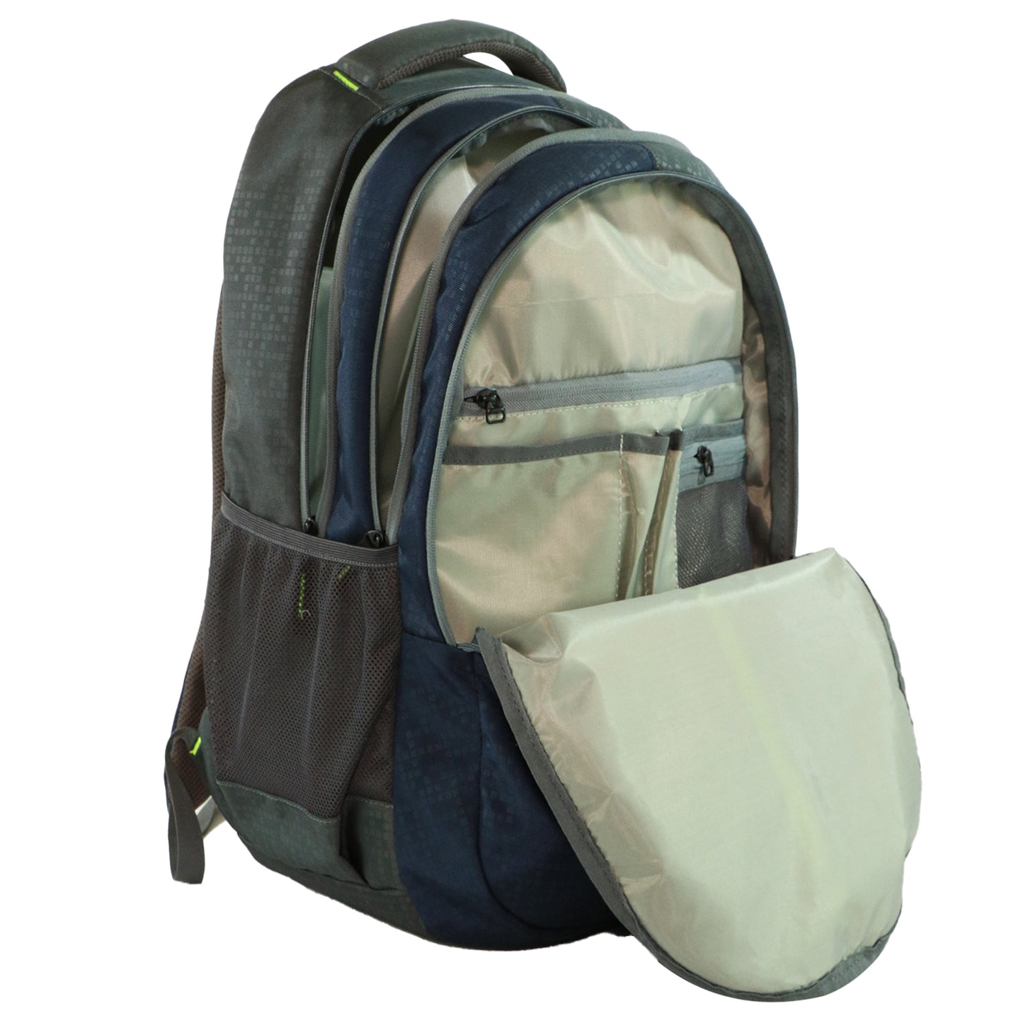 Mike Jupiter Backpacks - Navy Blue & grey