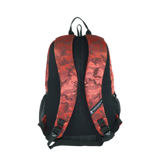 Mike Cosmo Casual Backpack - Camo Red