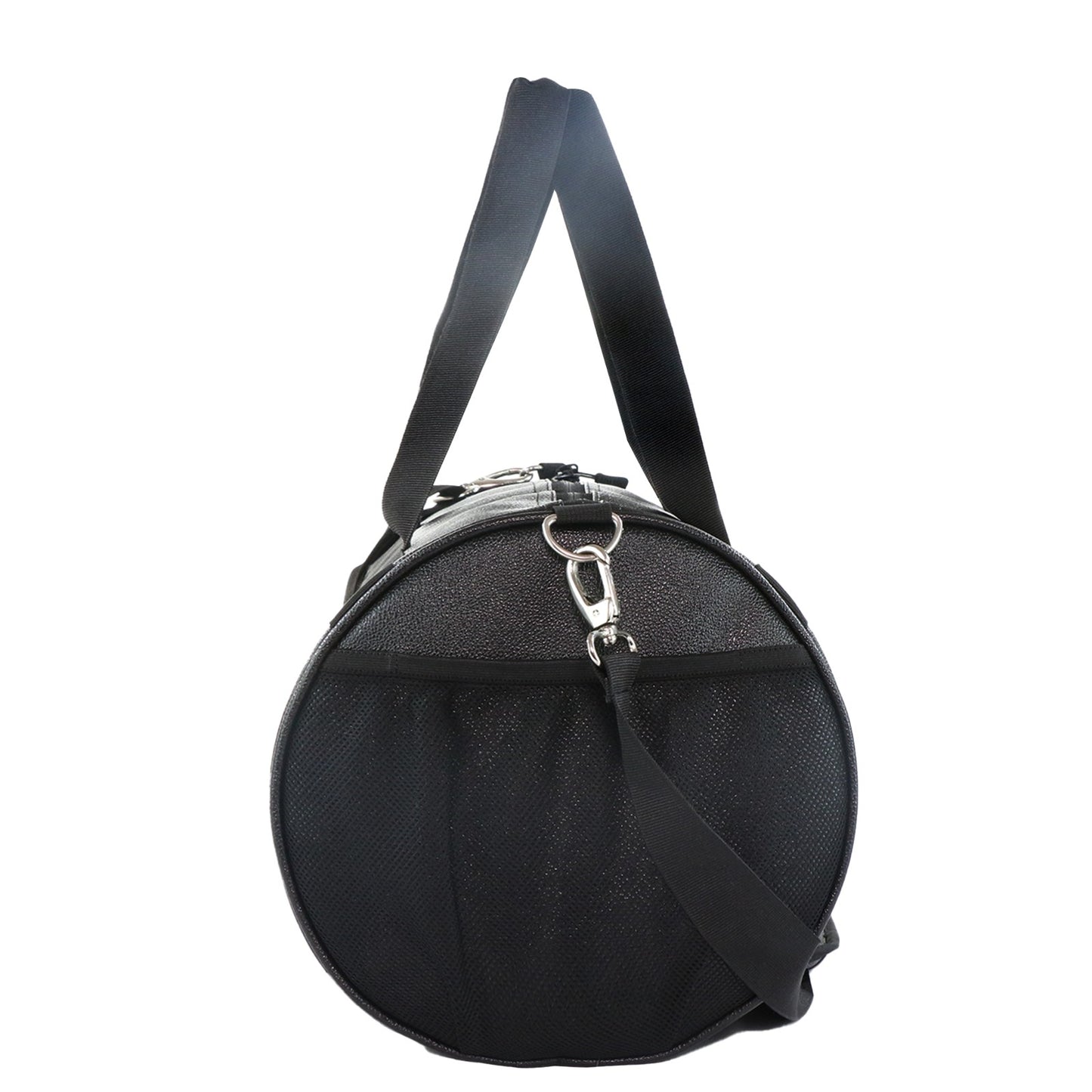 Mike PU Leather Duffel Bag - Black