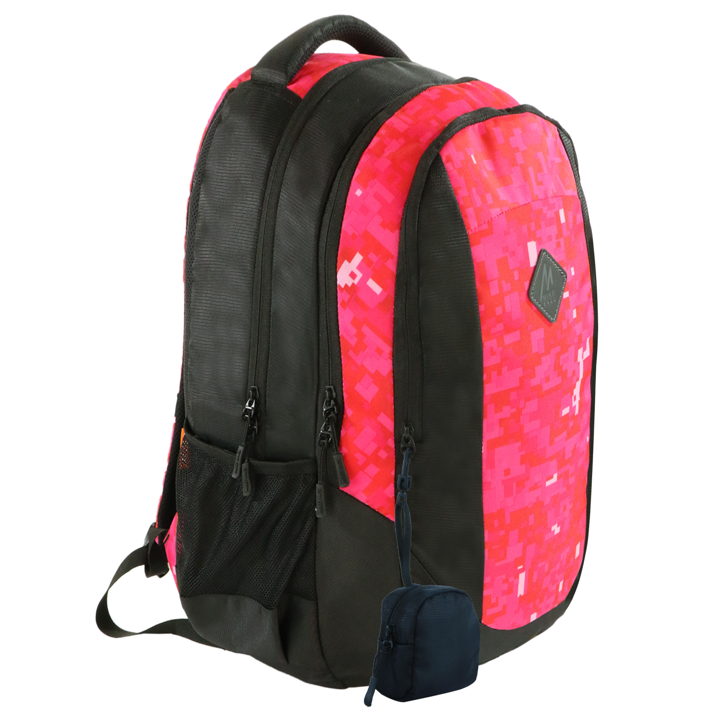Mike Aurora School Backpack with Pouch - Pink