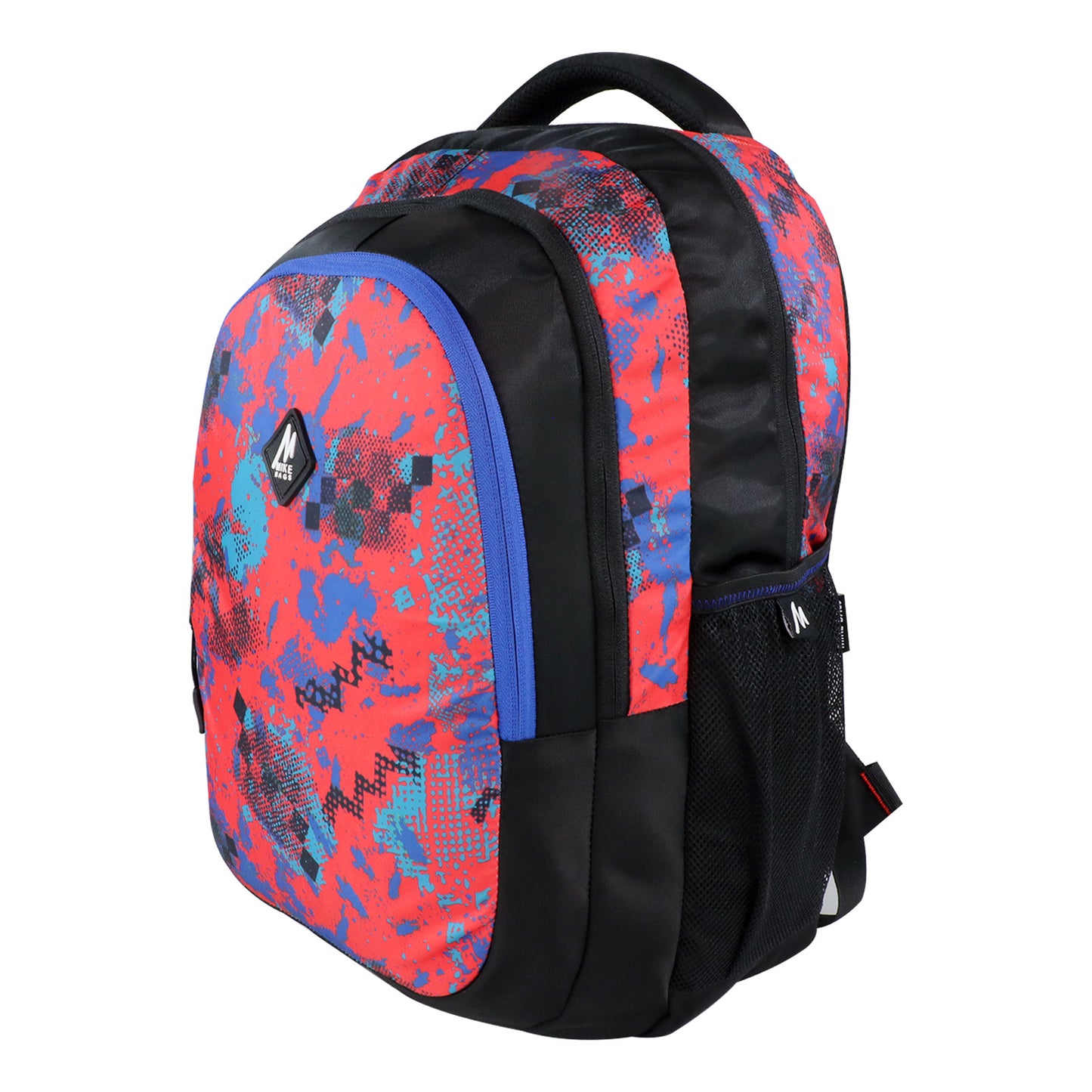 Mike Trio 17L School Backpack for Boys & Girls - Red