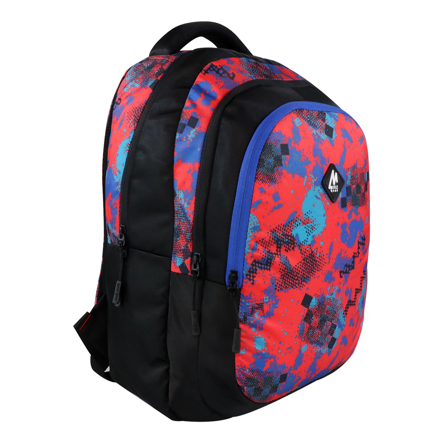 Mike Trio 17L School Backpack for Boys & Girls - Red