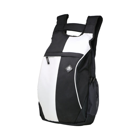 Mike Multi purpose Laptop Backpack - White & Black