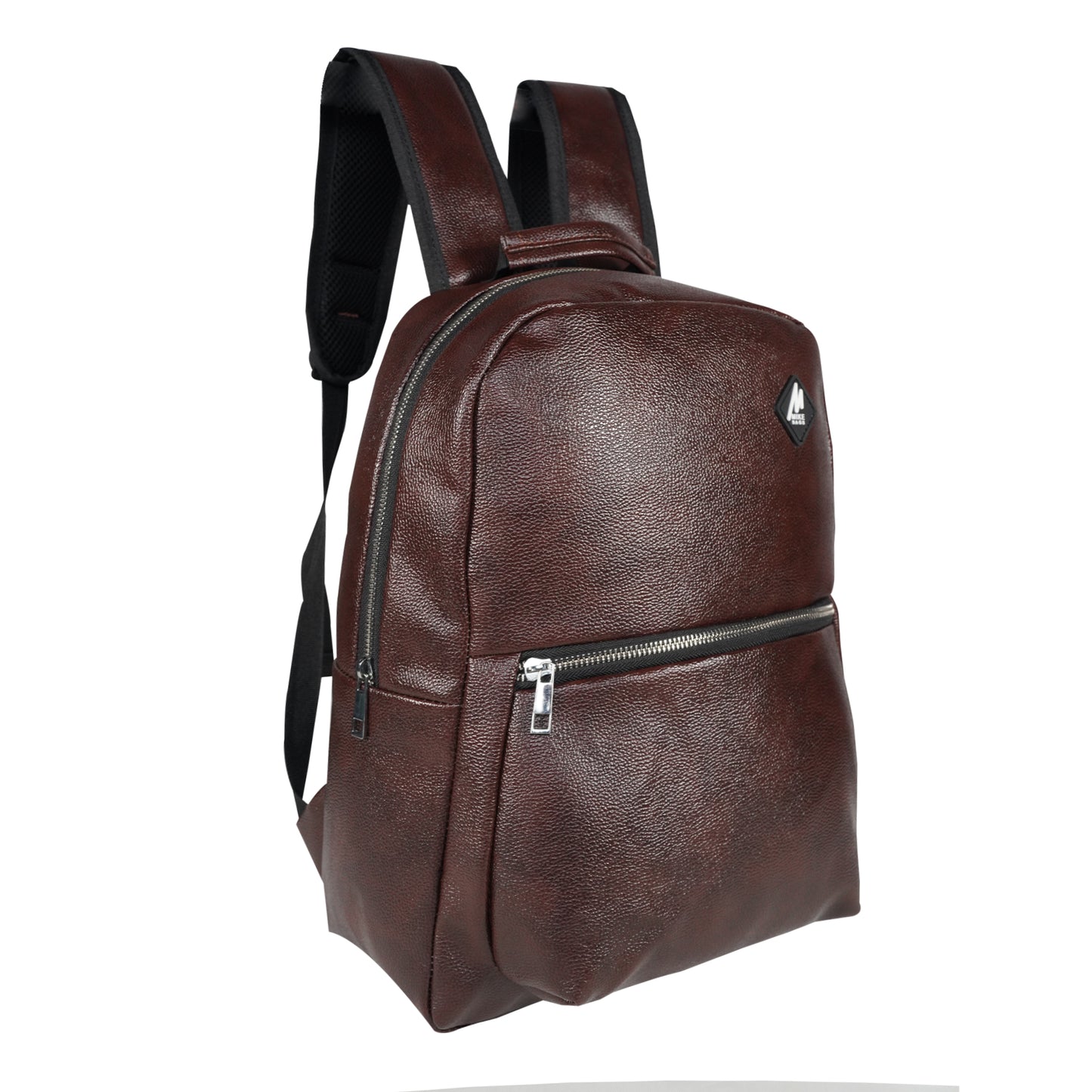 Mike Regent Leather Backpack - Brown