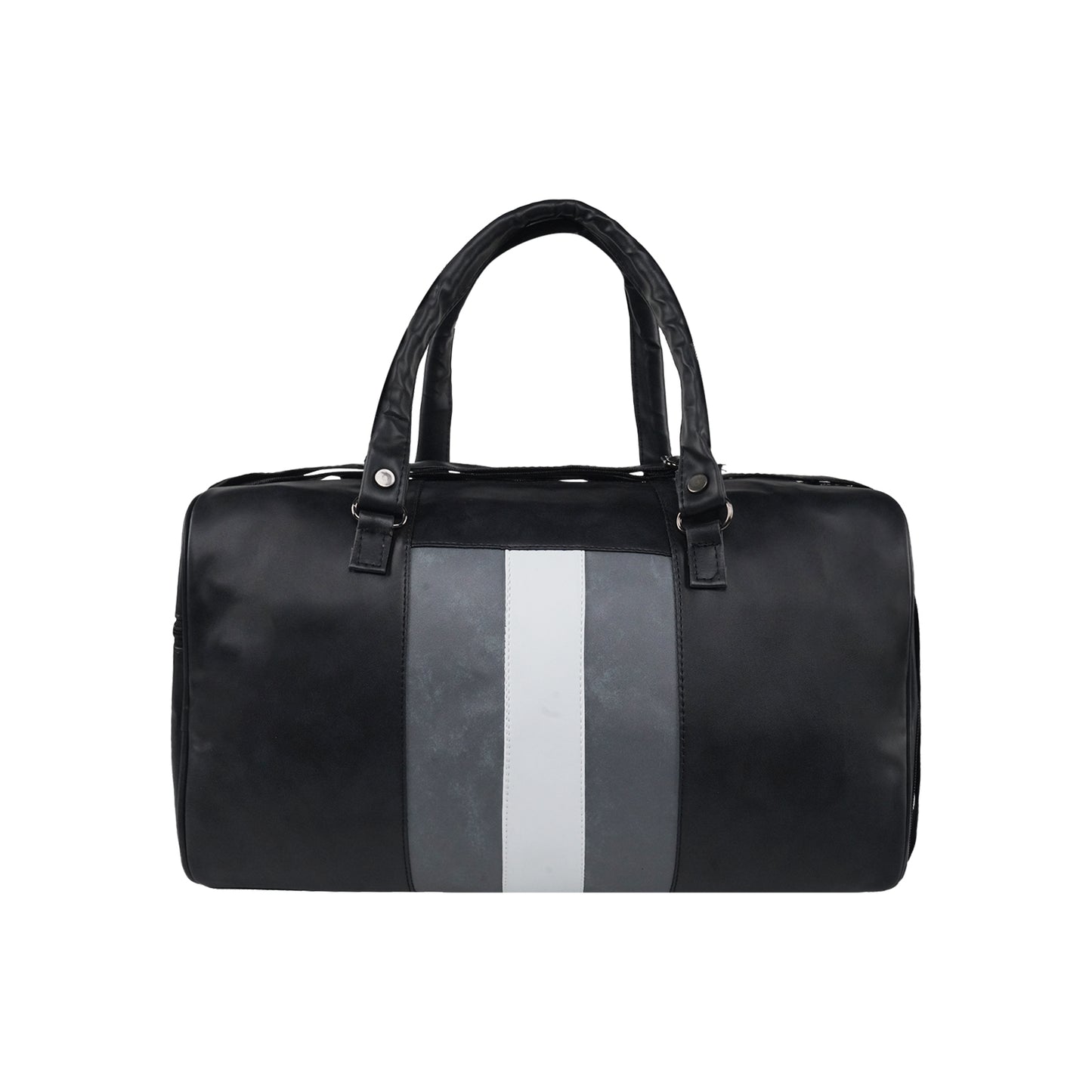Mike Duffle Bag with Shoe Compartment - Black