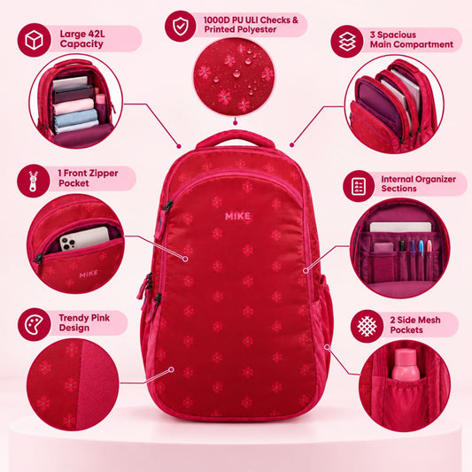 Mike 42L Cairo Backpack - Pink