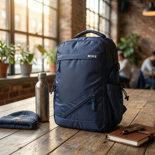Mike Vectra Backpack - Navy Blue