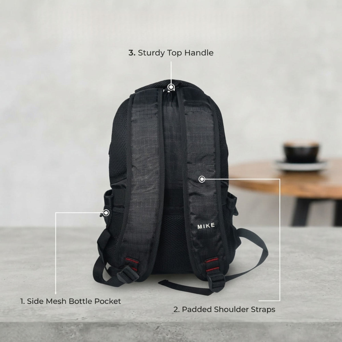 Mike Vectra Backpack - Black